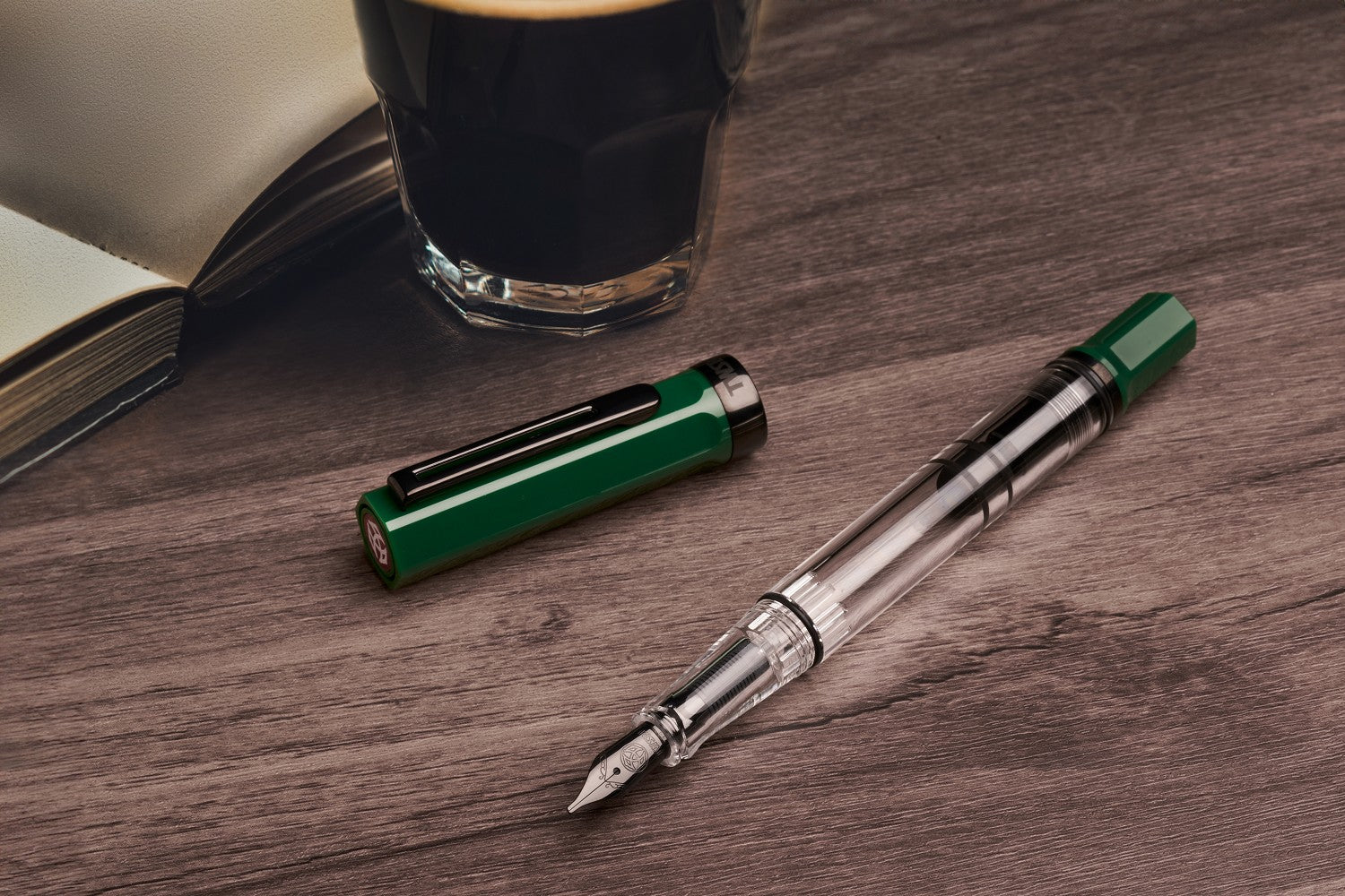TWSBI ECO Irish Green & Onyx Fountain Pen
