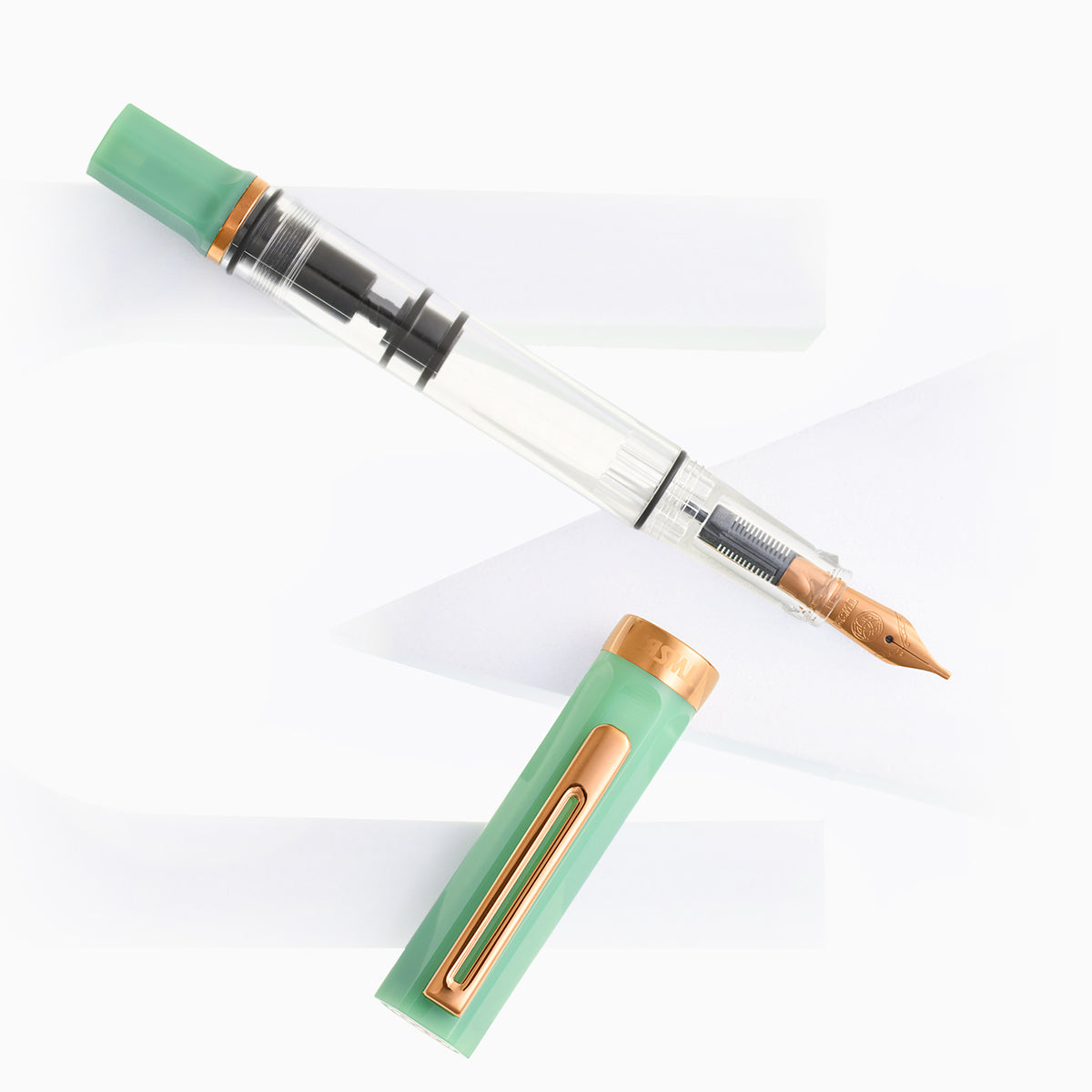 TWSBI ECO Fountain Pen - Jade Jelly & Bronze