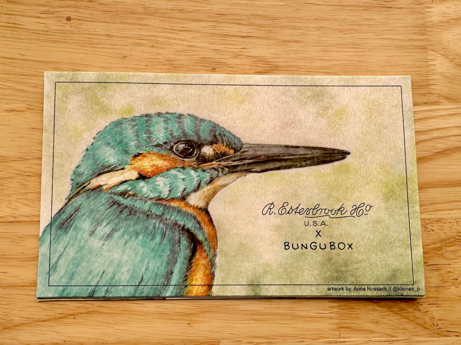 Esterbrook x BUNGU Box Kingfisher Edition Blotter Paper