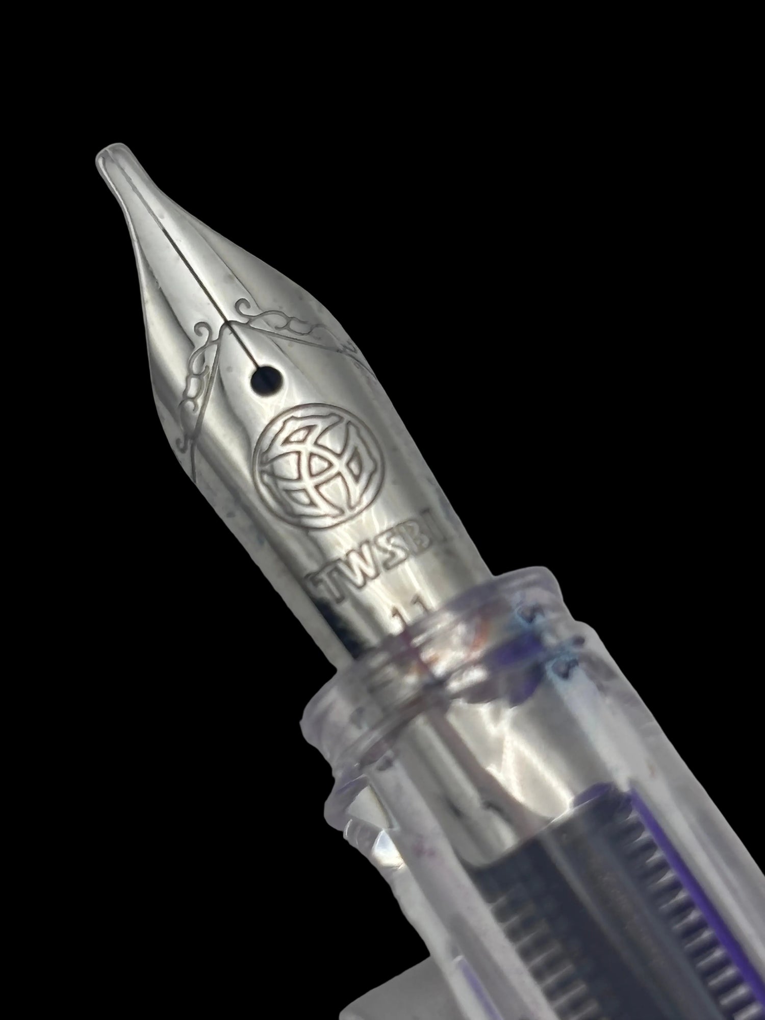 TWSBI ECO Transparent Purple - 1.1 Stub Steel Nib