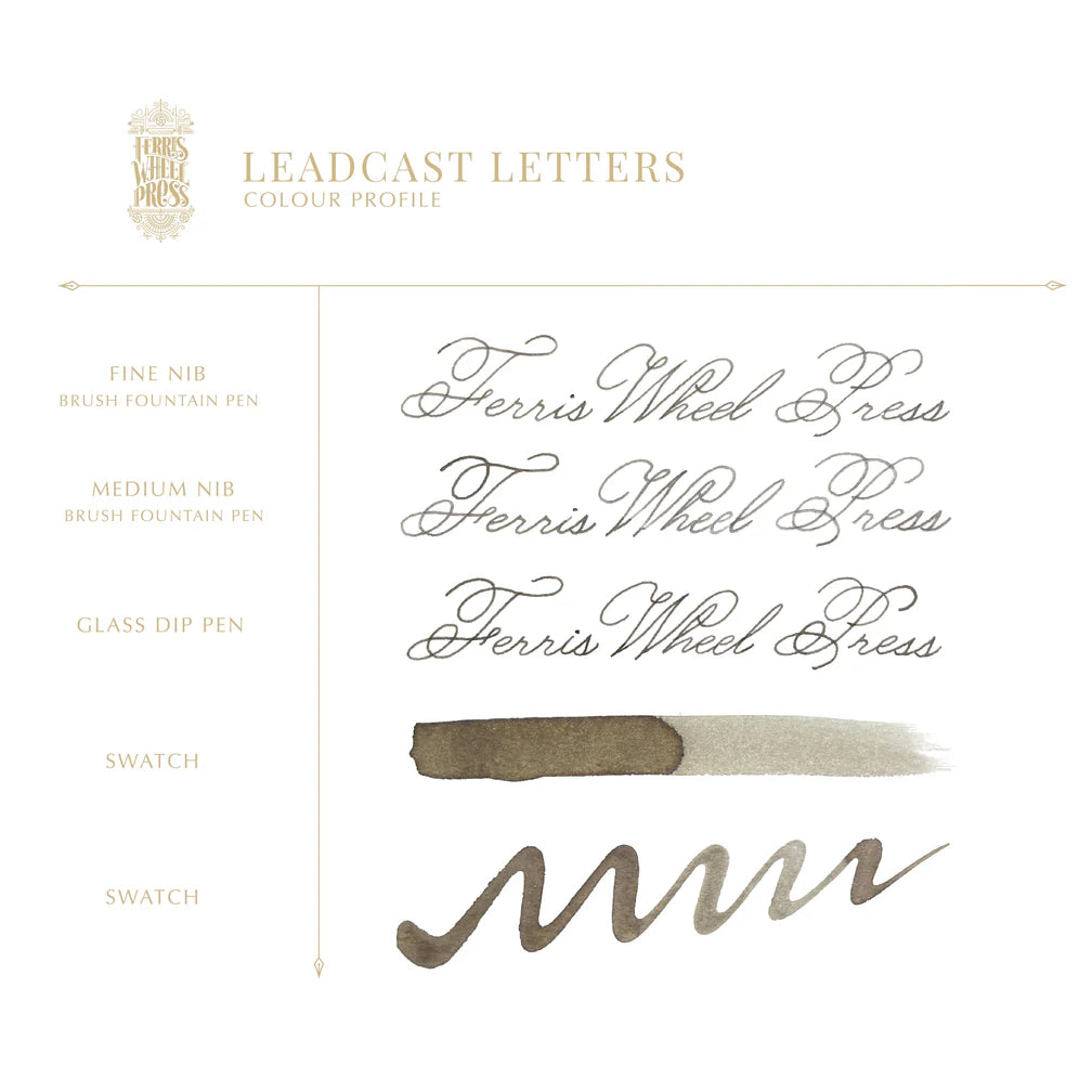 Ferris Wheel Press - Leadcast Letters