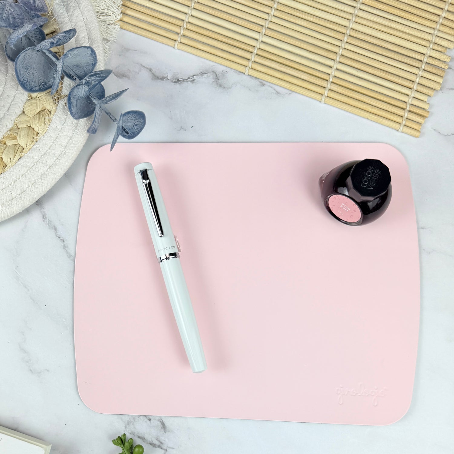 Girologio Travel Writing Mat (Repurposed Leather)