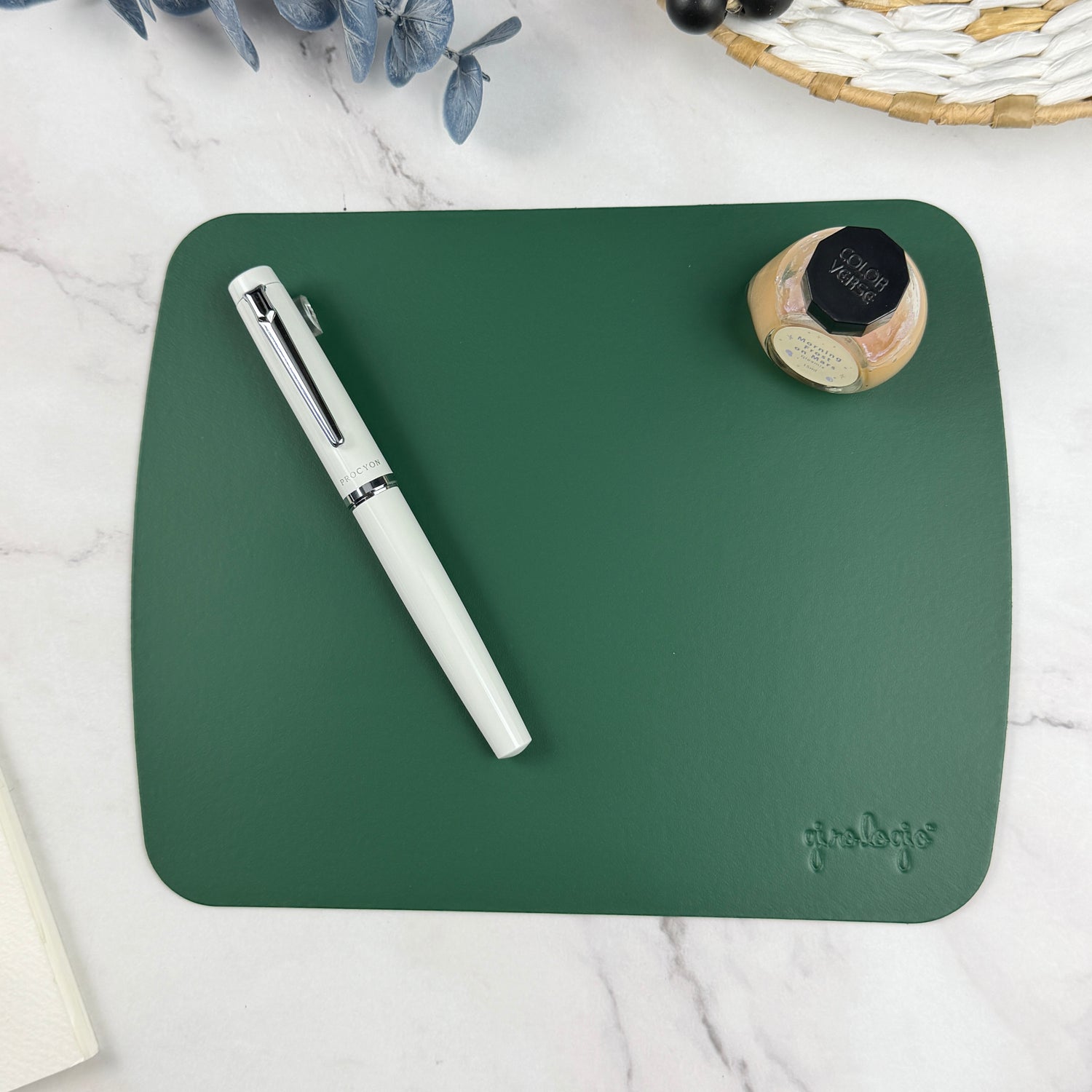 Girologio Travel Writing Mat (Repurposed Leather)
