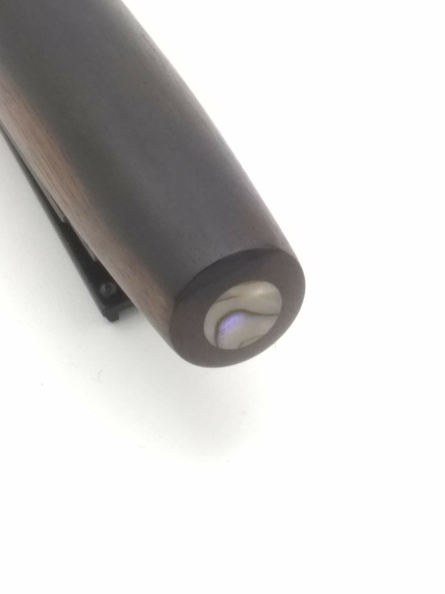 Ryan Krusac Legend 16 Ebony Wood with MOP Inlays - Medium Steel Nib