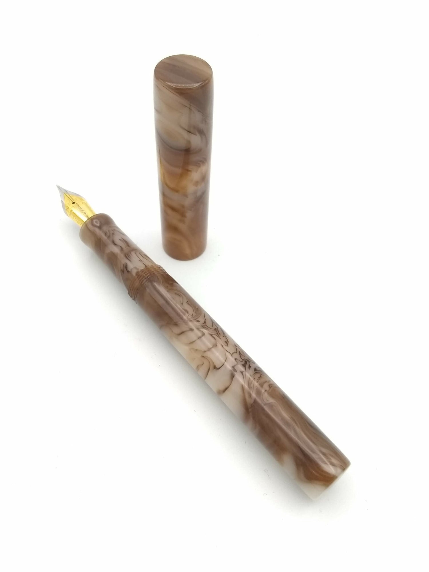 Scriptorium Aeterna Cafe au Lait - Fine Steel Nib