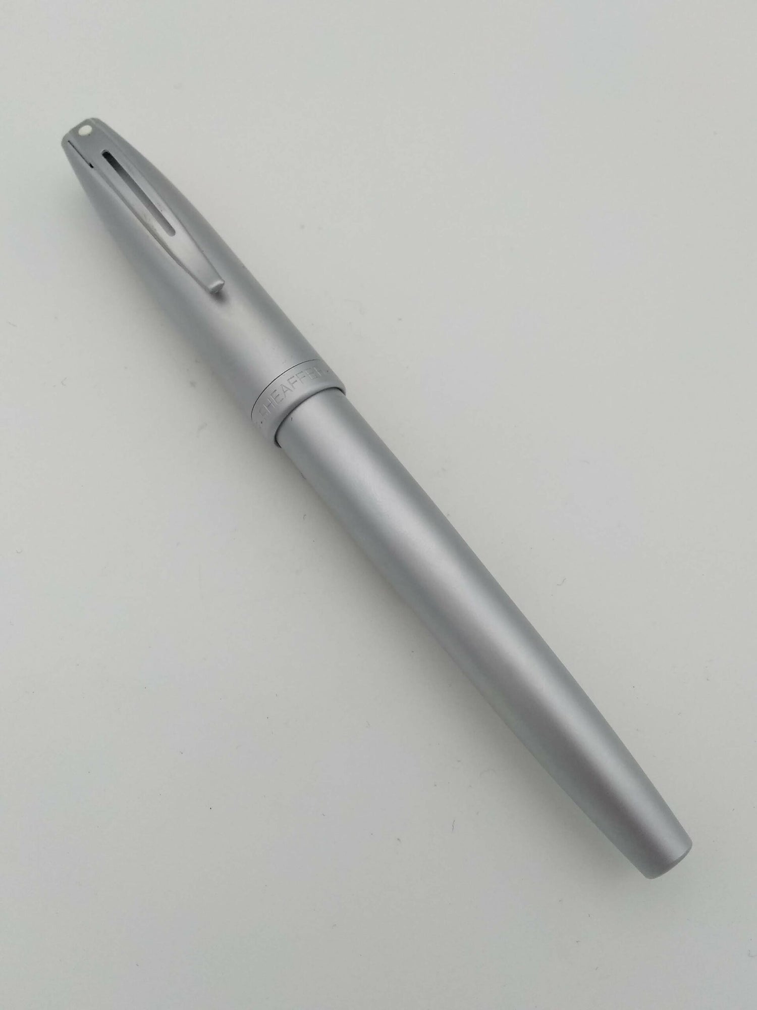 Sheaffer Grey Fountain Pen - Medium Steel Nib