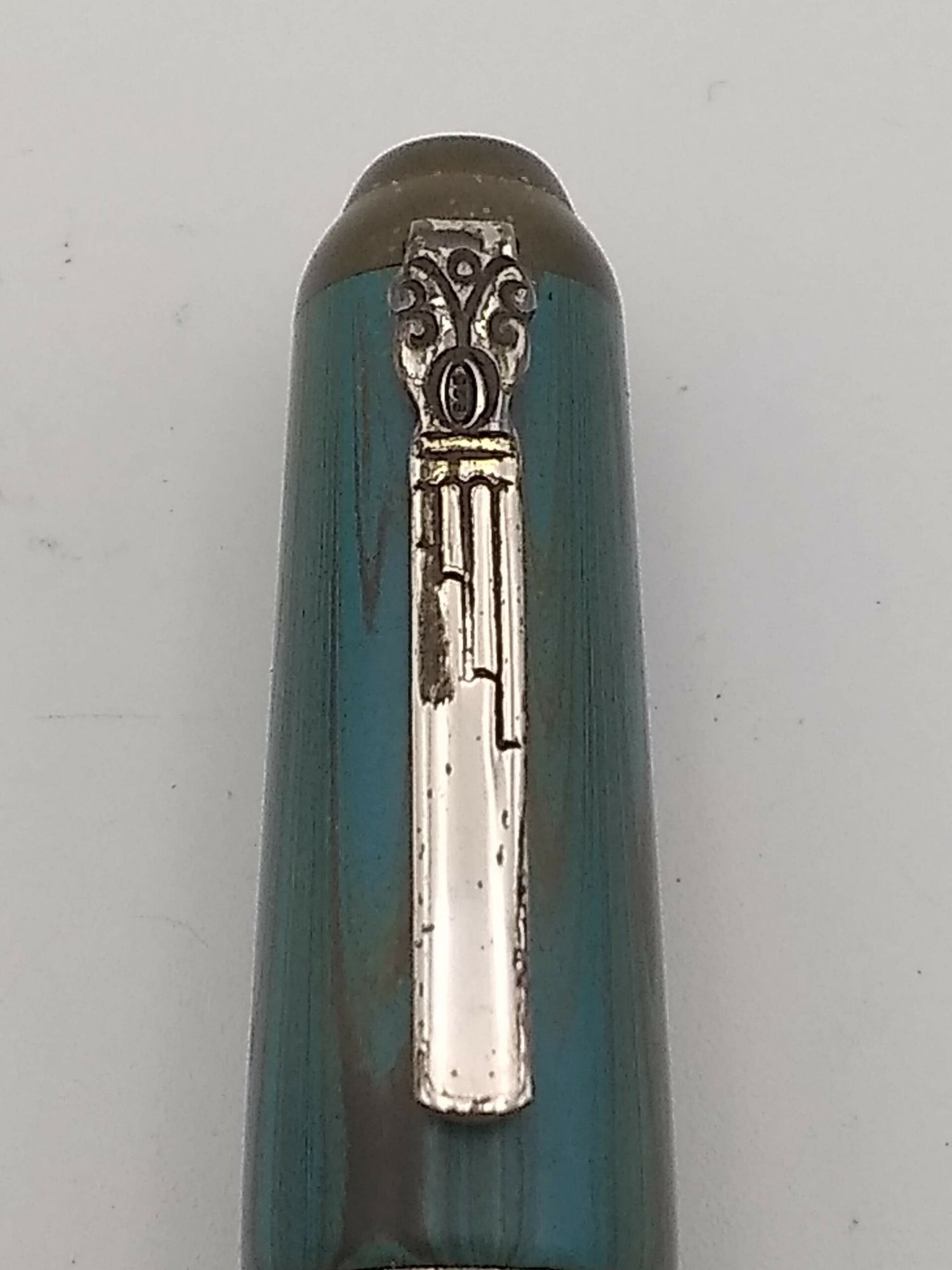 Marlen MACCUS Business Blue Ebonite - 18k Fine Nib