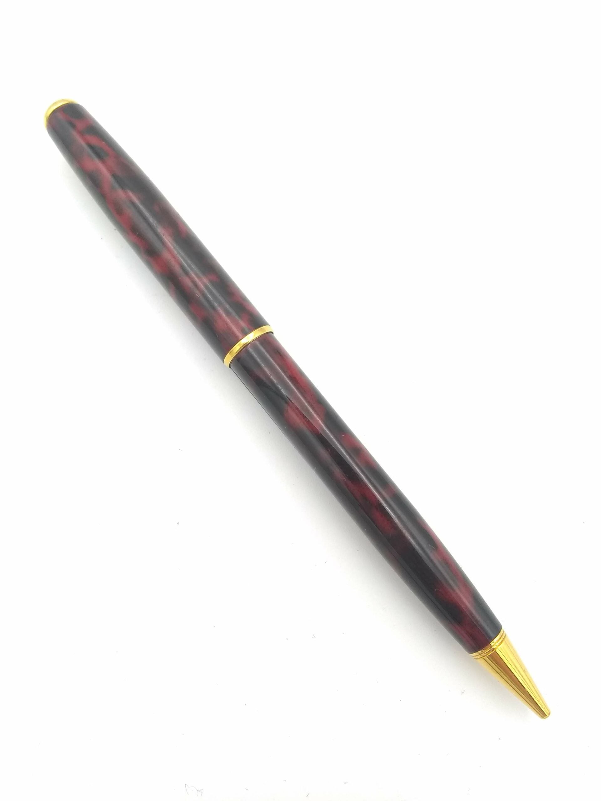 Parker Sonnett Black & Red Marble Set - Rollerball & Pencil - Pen