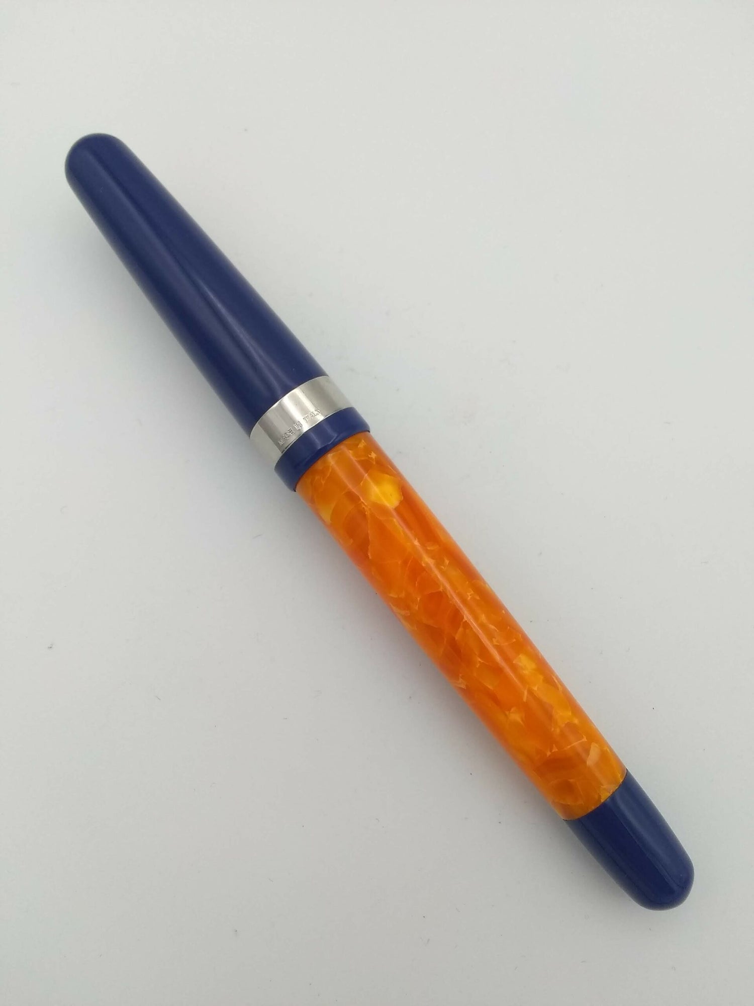 Molteni 57 Orange & Blue - Fine Steel Nib