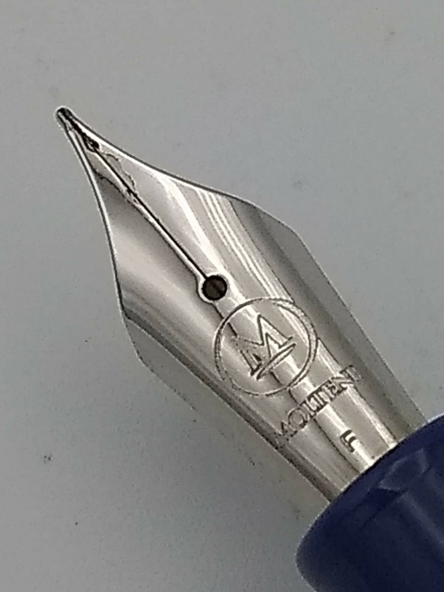 Molteni 57 Orange & Blue - Fine Steel Nib