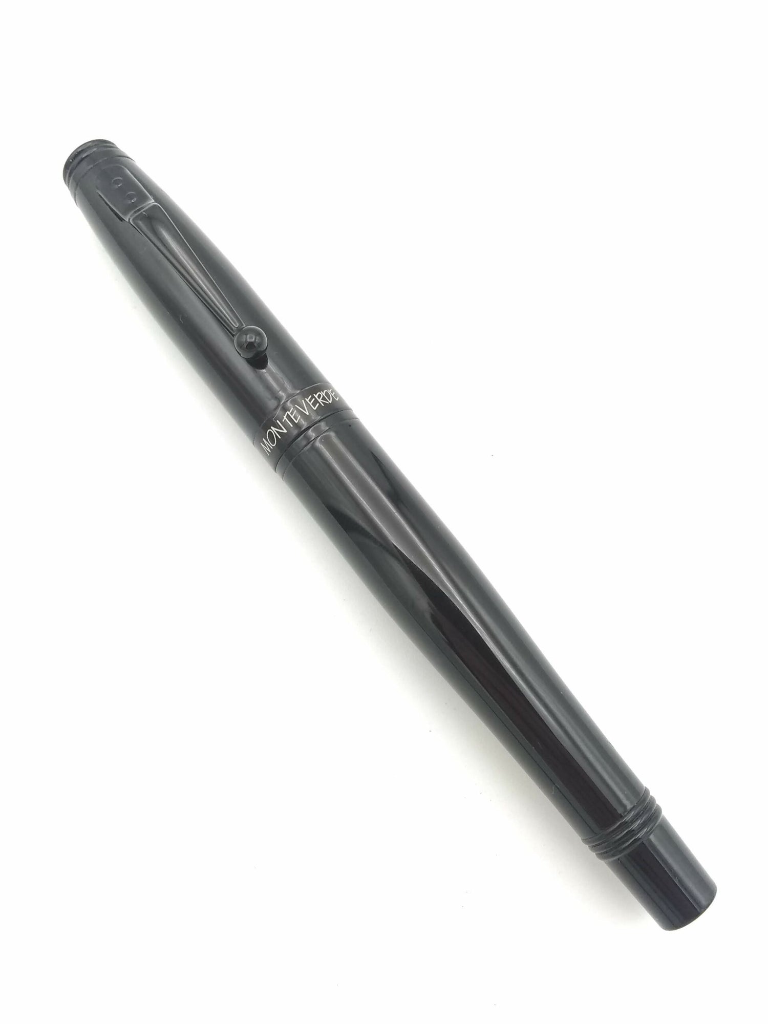 Monteverde Invincia All Black - Medium Steel Nib
