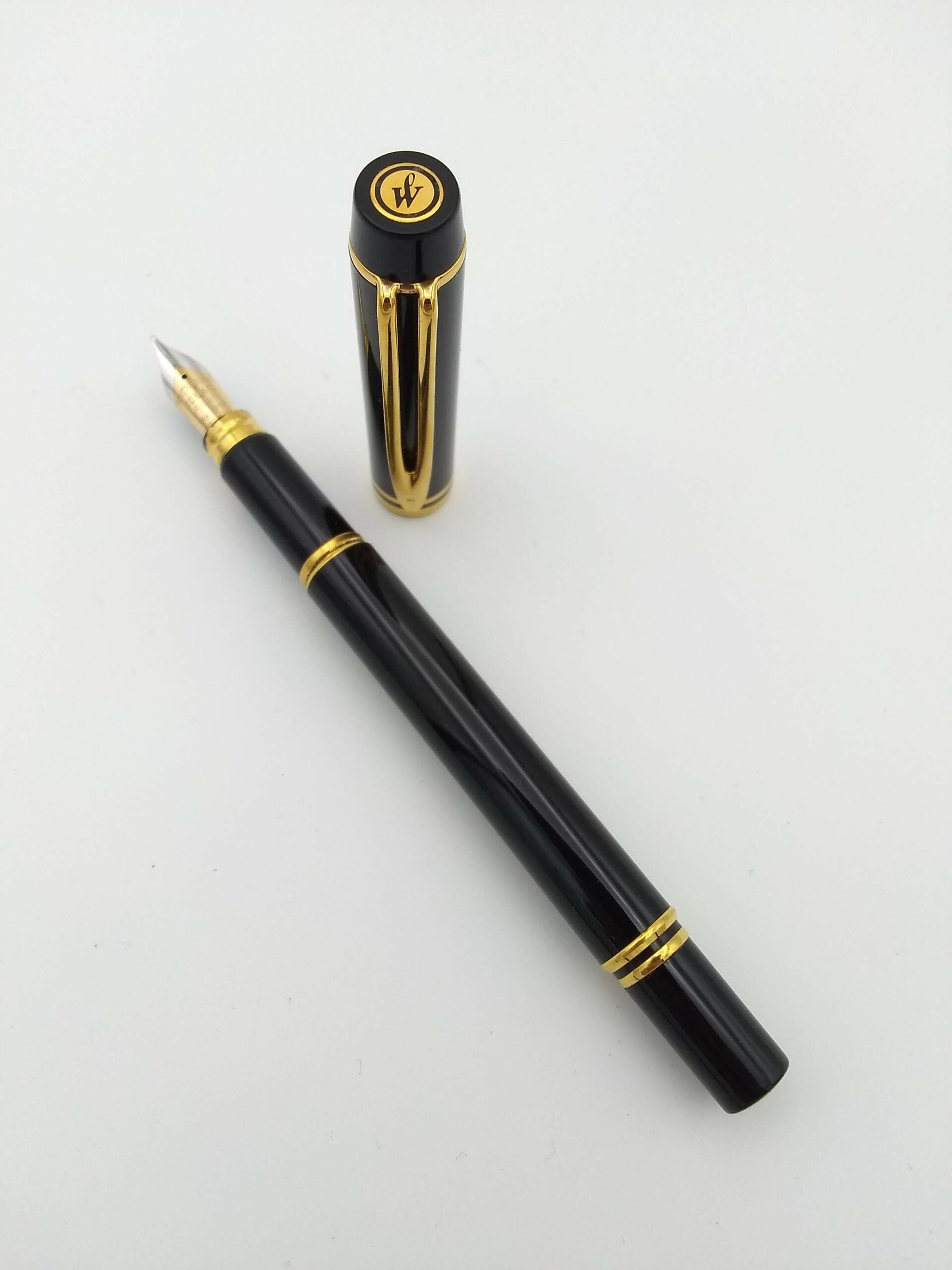 Waterman Leman 200 Black - 18k Medium Nib - Pen Realm
