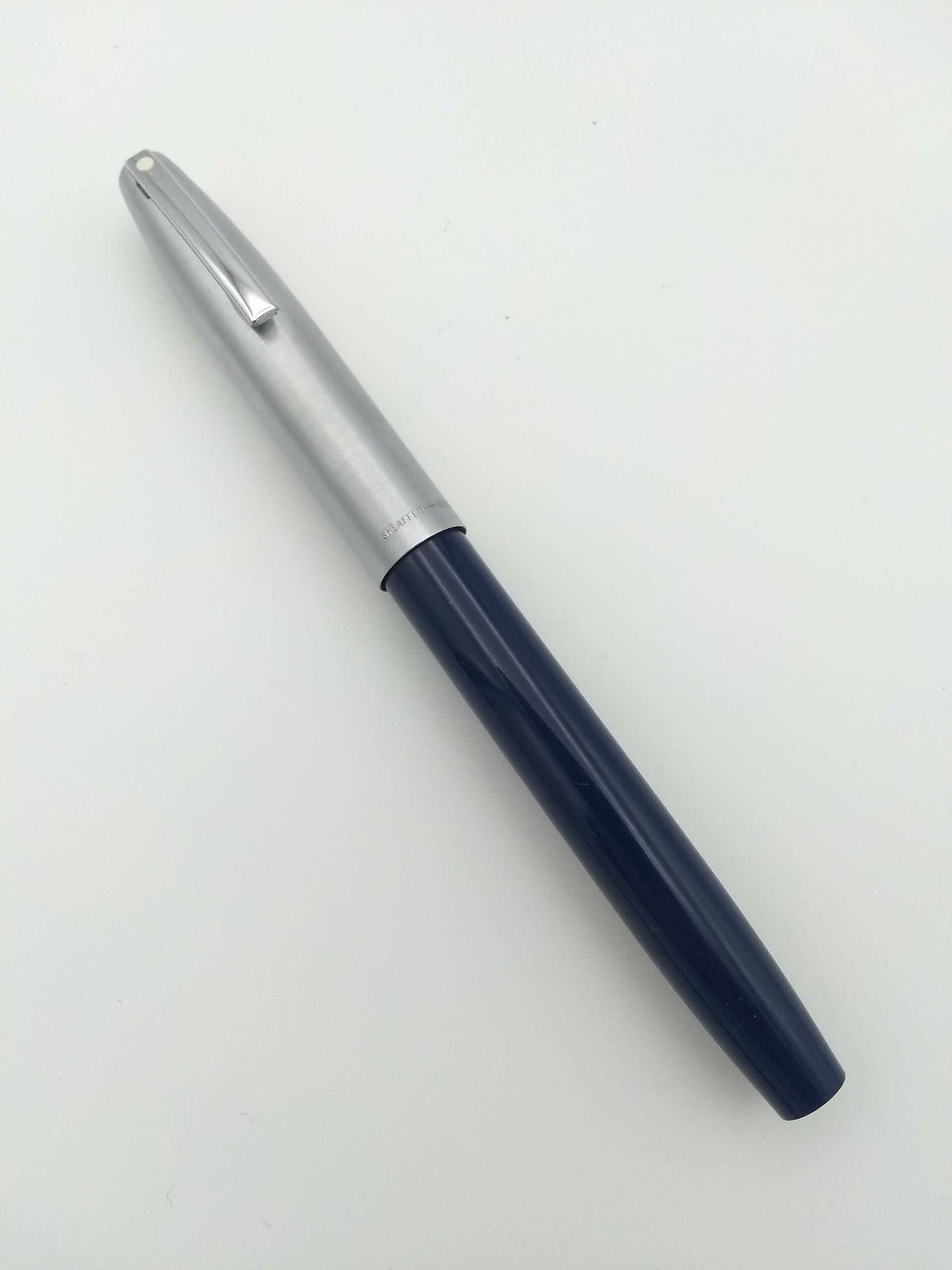 Sheaffer 440 Blue & Silver - Fine Steel Nib