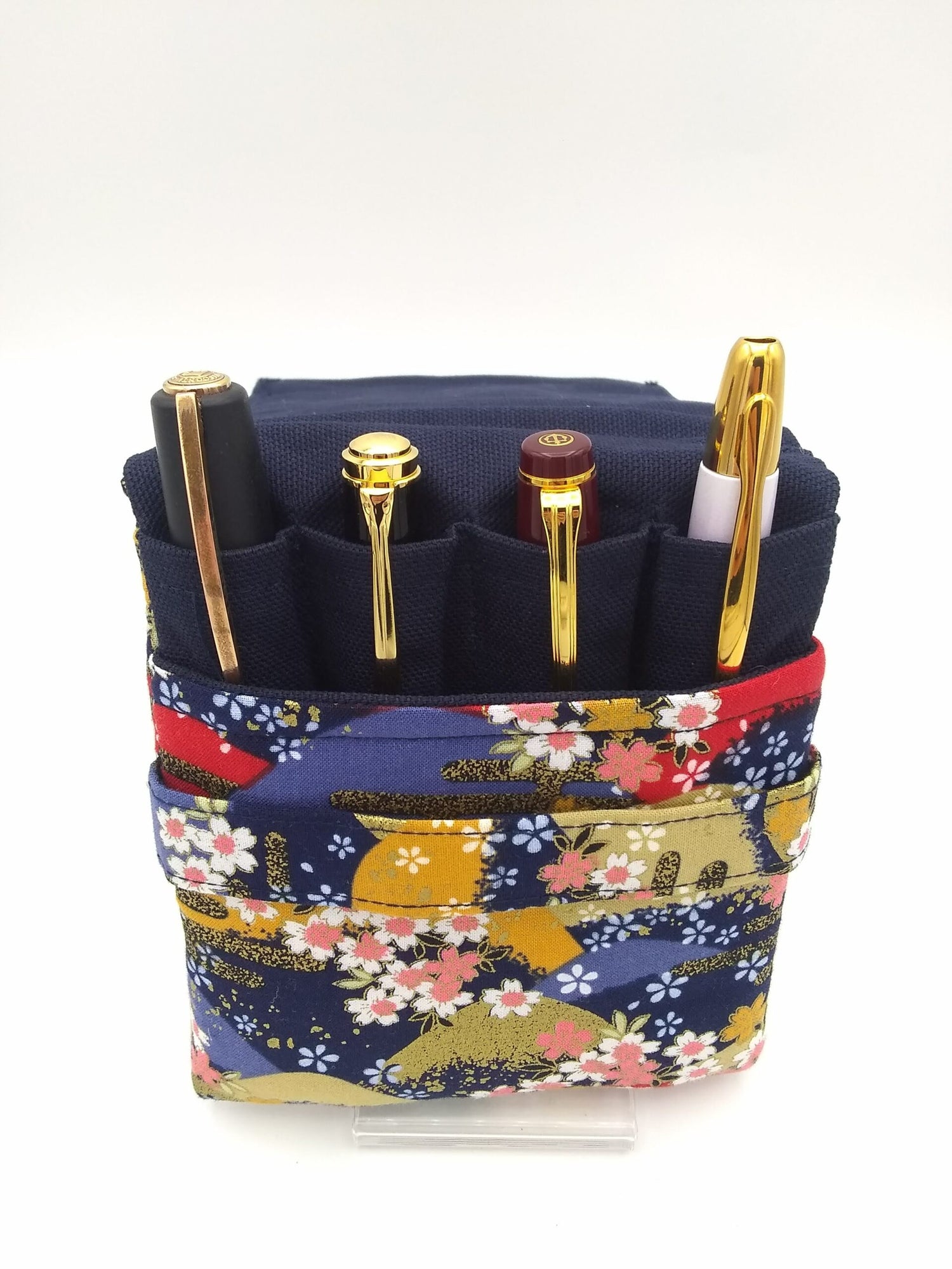 Japanese Cloth Pen Pouch - 4 Pen Slots