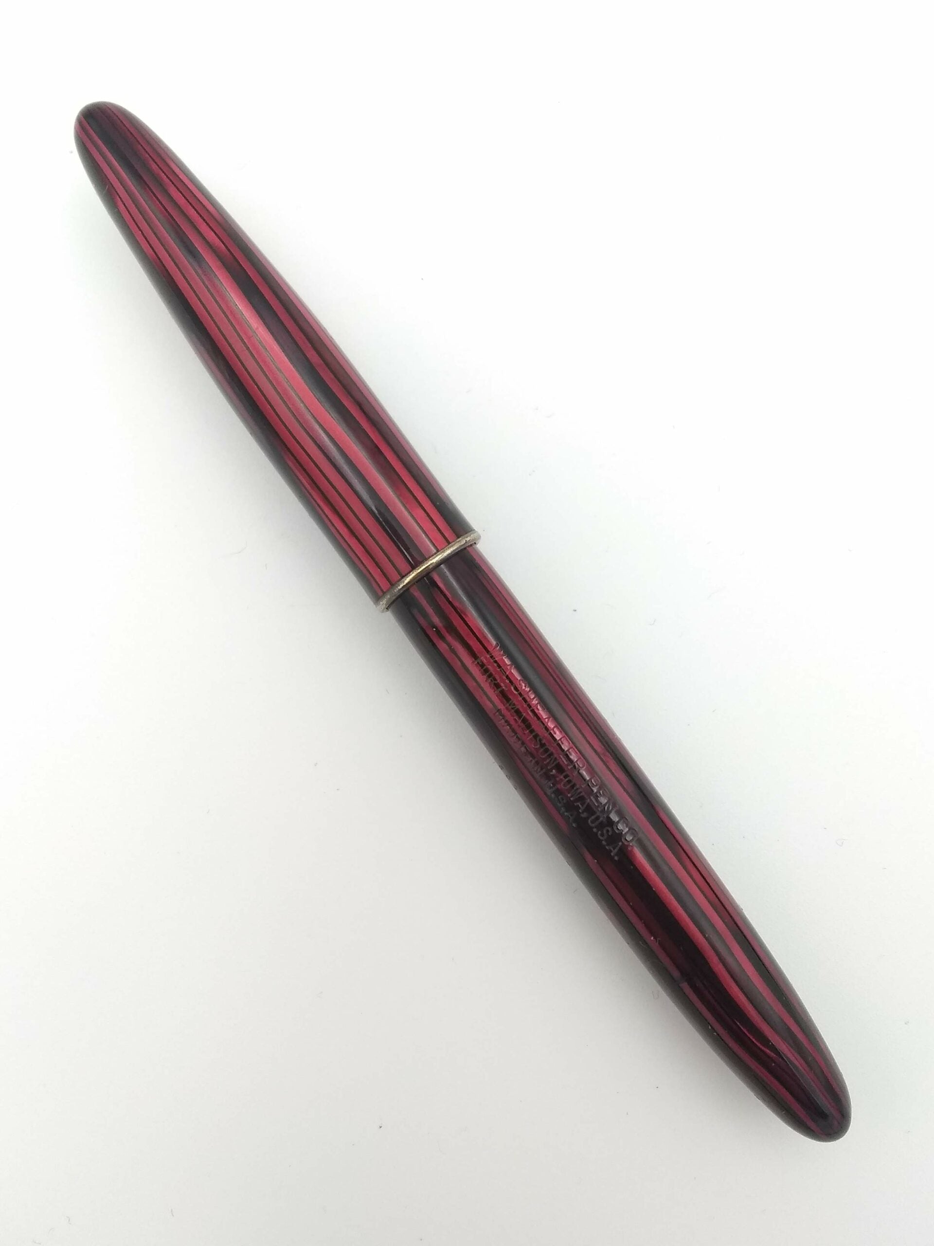 Sheaffer Balance 500 Carmine Red Striated Set - 14k Fine & Pencil