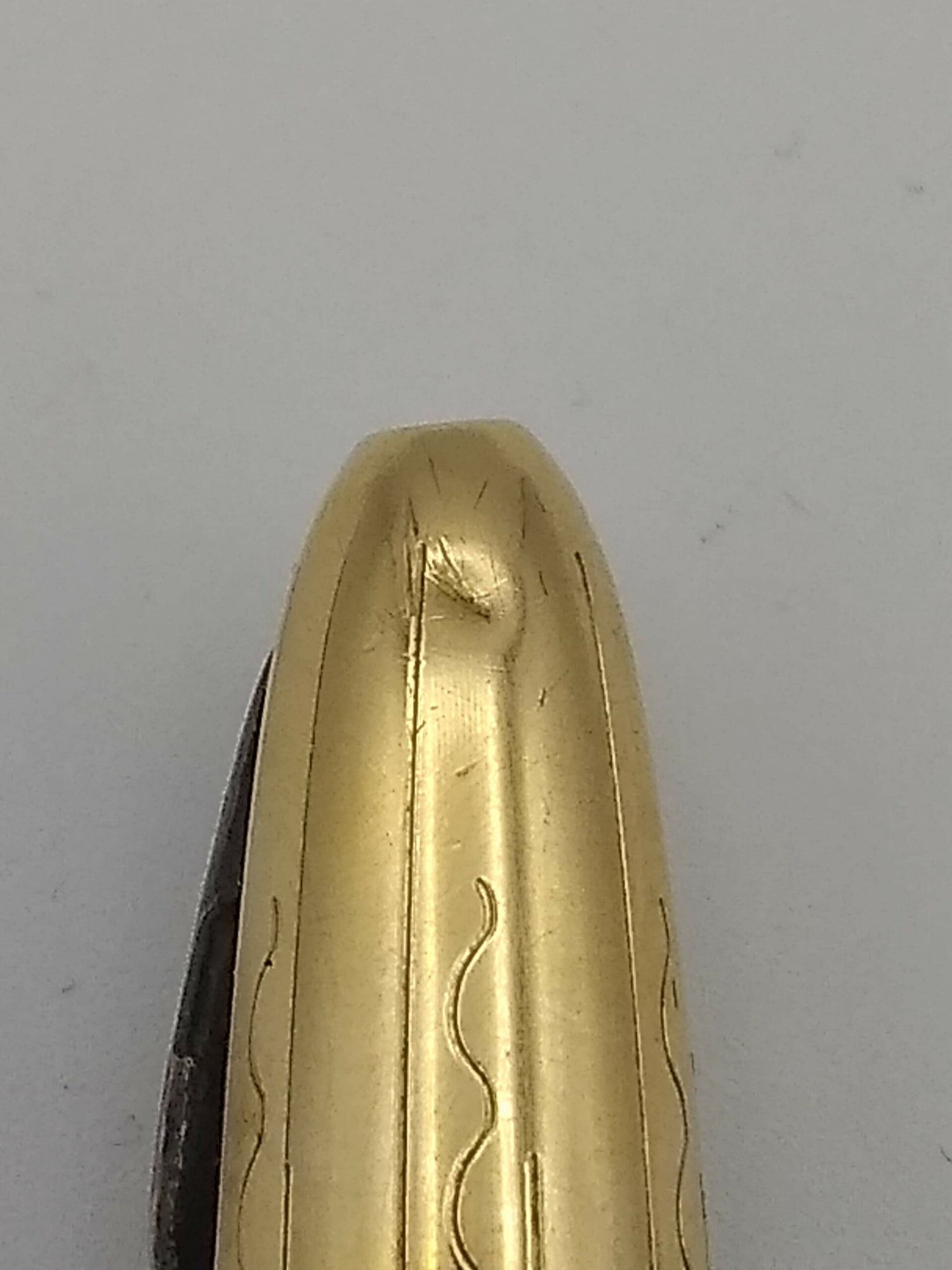 Sheaffer Tuckaway Crest Golden Brown Set - 14k Extra Fine & Pencil