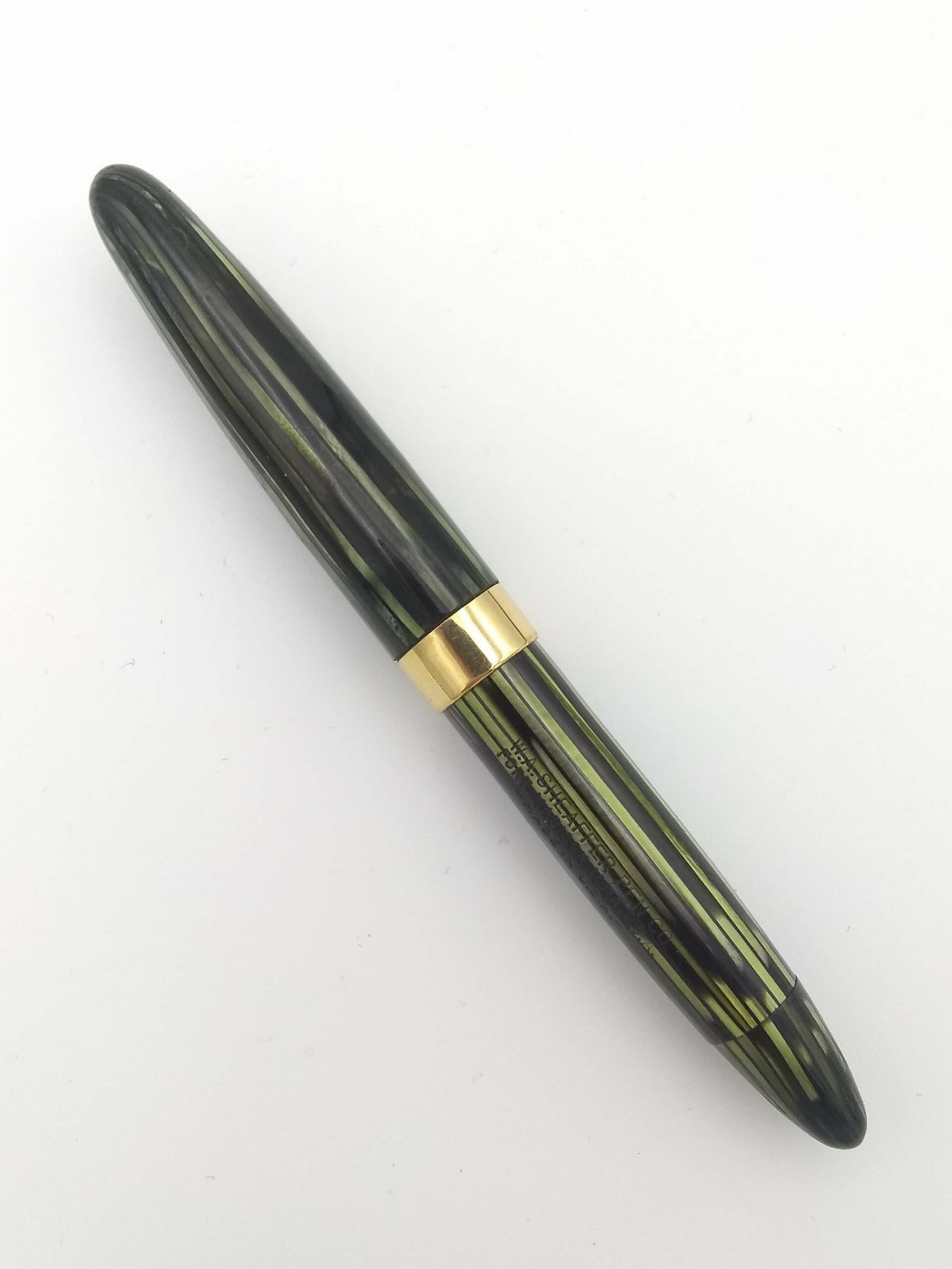 Sheaffer Tuckaway Statesman Marine Green - 14k Fine & Pencil Set