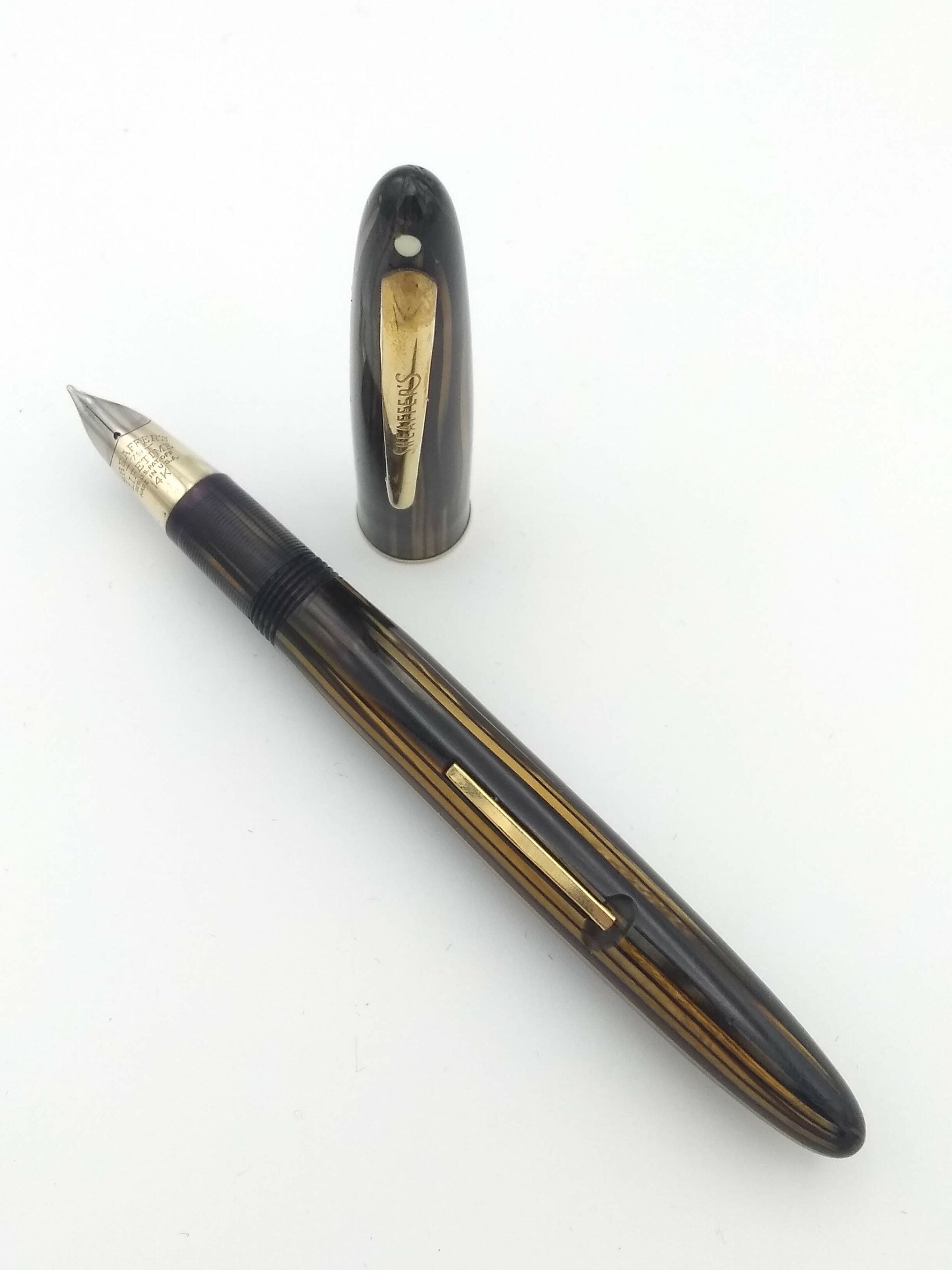 Sheaffer Triumph 875 Golden Brown - 14k Fine Nib - Pen Realm