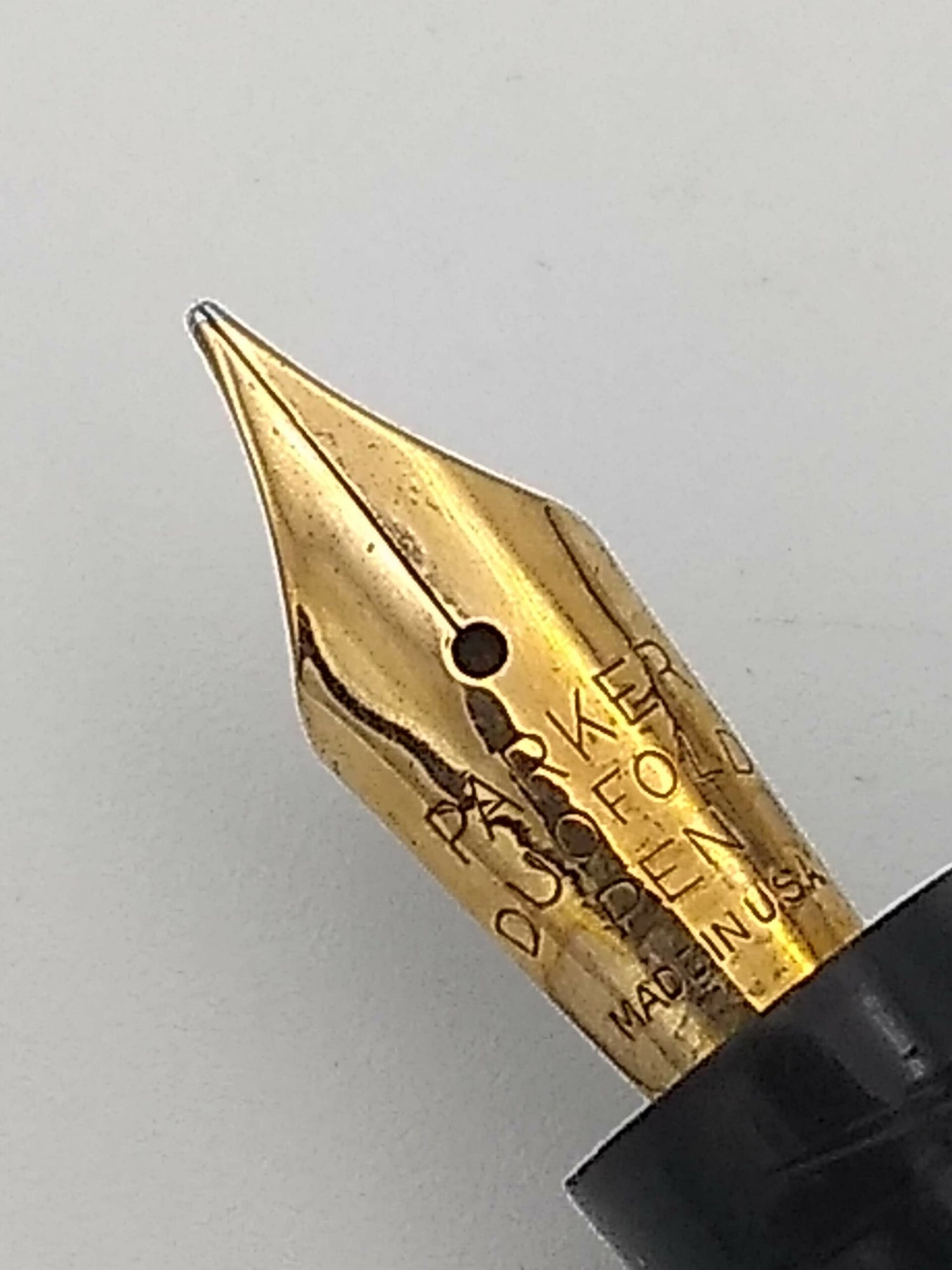 Parker Duofold Junior Black 2 Band - 14k Medium Nib