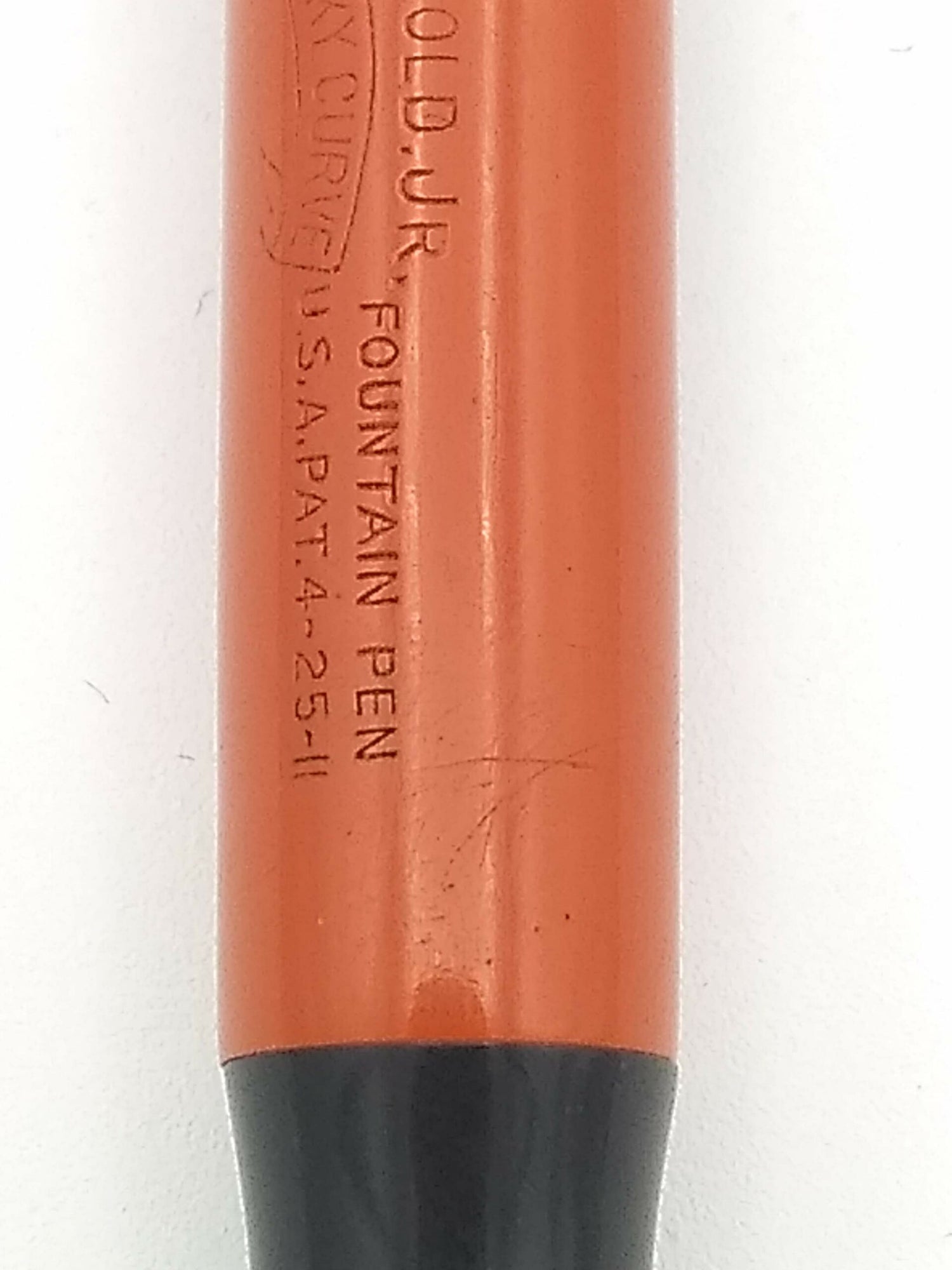 Parker Duofold Junior Orange One Band - 14k Medium Nib