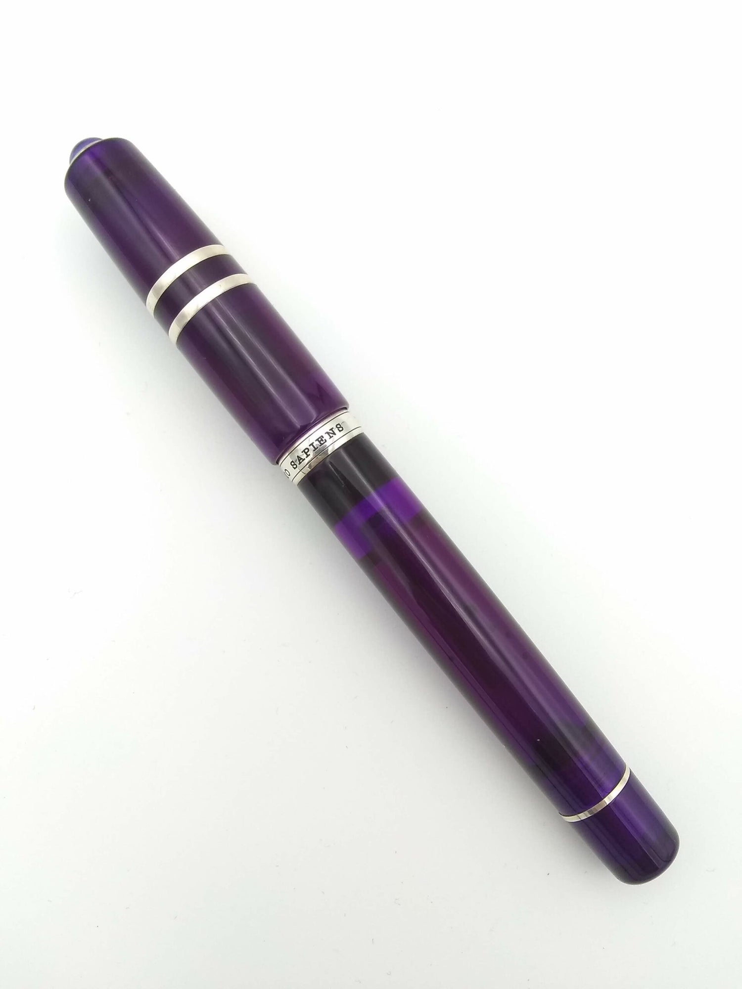 Visconti Homo Sapiens Demo Stones Amethyst Purple - 14k Broad Nib