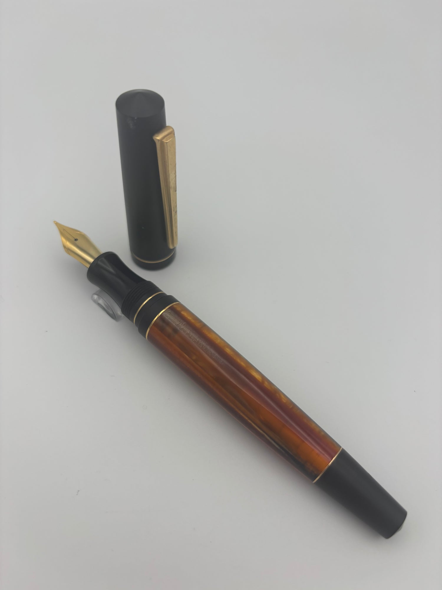 Maiora Impronte Orange & Black - Extra Fine Steel Nib - Pre-Owned