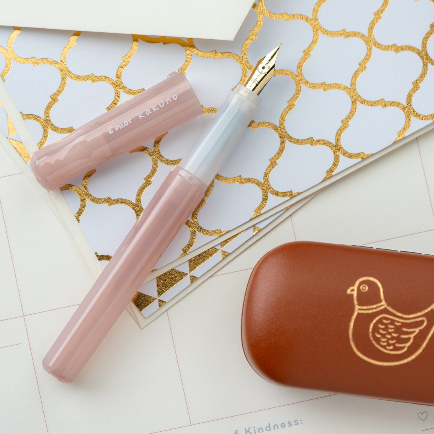 Pilot Kakuno Madoromi Fountain Pen - Rosy Dusk