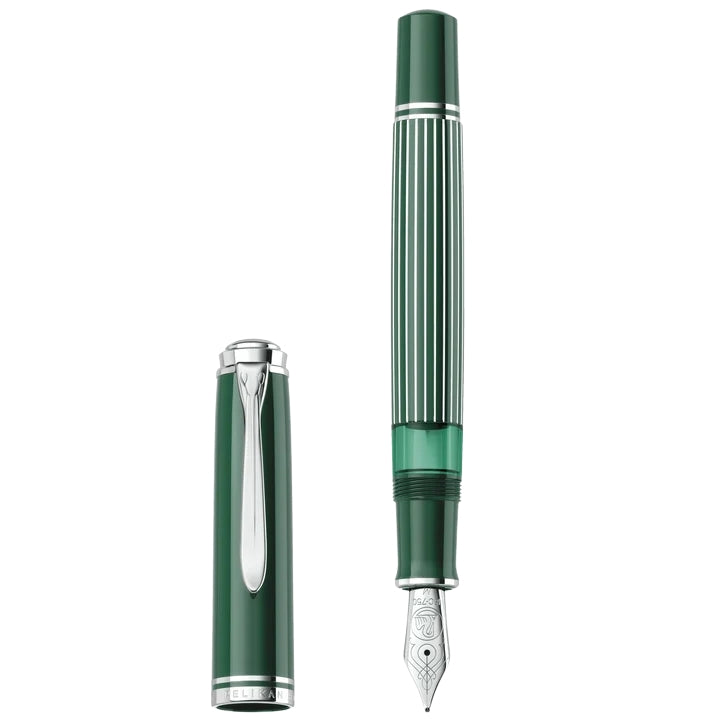 Pelikan Souverän M815 - Metal Striped Green