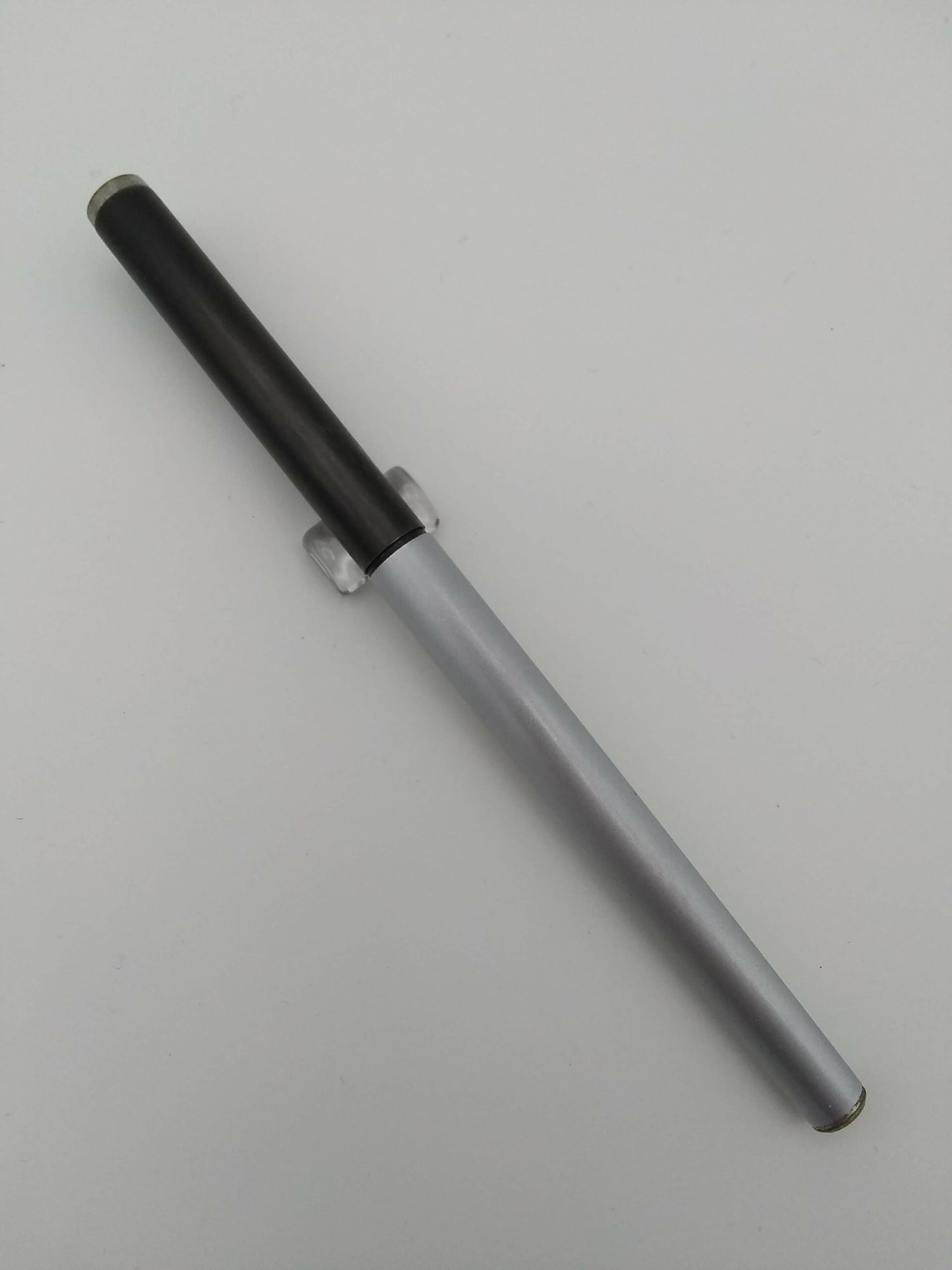 Montblanc 1120 Noblesse Silver & Black - Broad Steel Nib