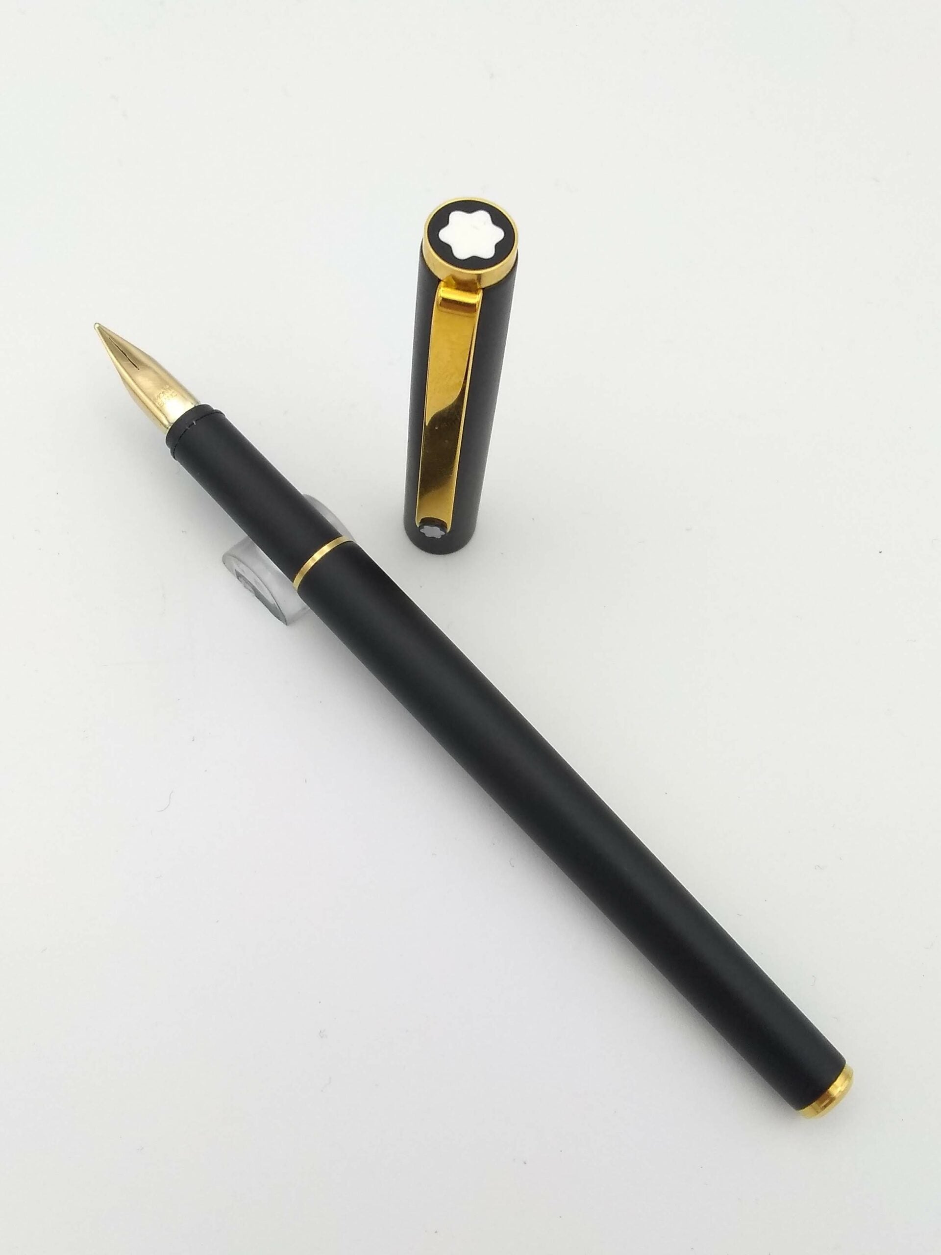 Montblanc Noblesse Slimline Matte Black - Medium Steel Nib - Pen Realm