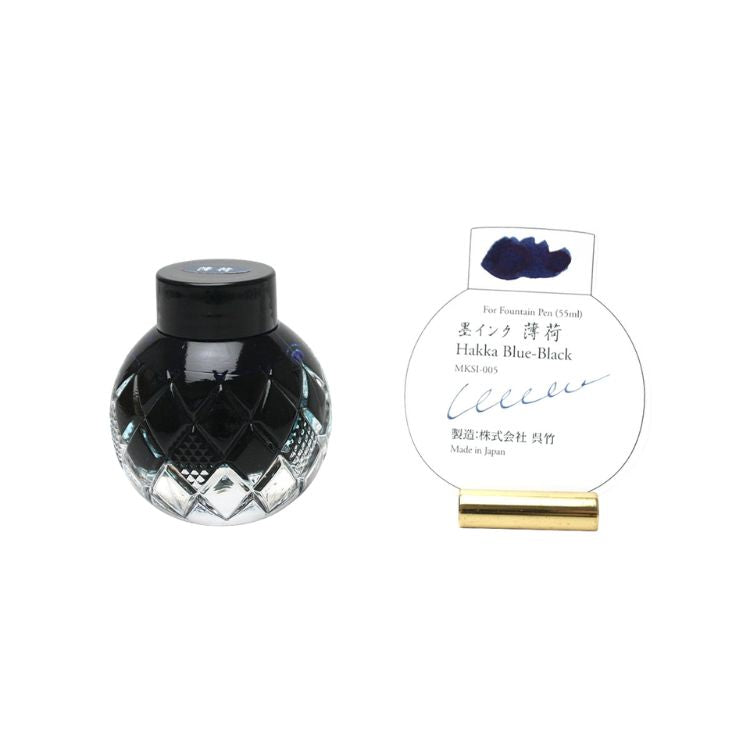 Mitasanshodo Fountain Pen Ink - Traditional Scent Ink Hakka Blue-Black