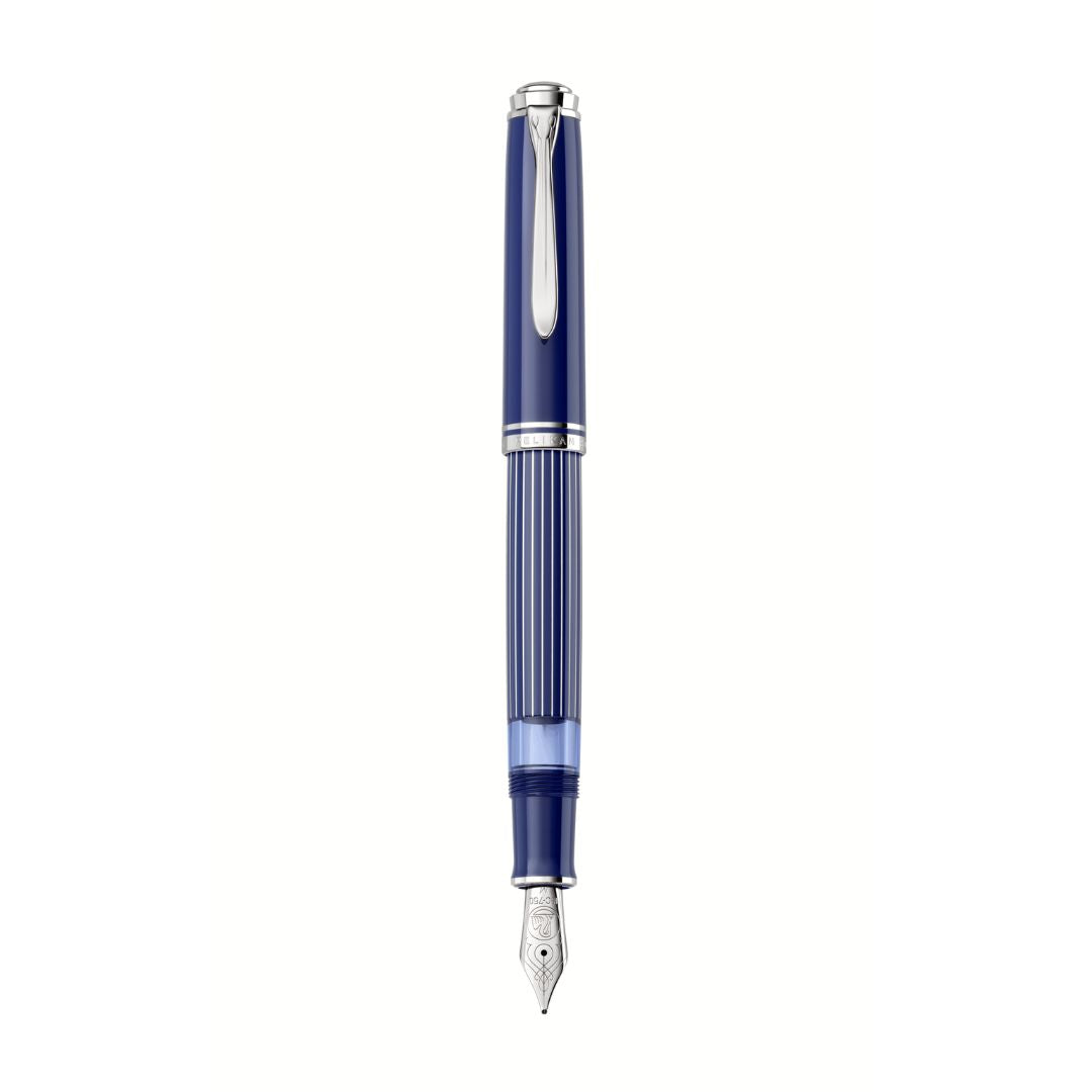 Pelikan Souverän M815 Metal Striped Blue - Special Edition