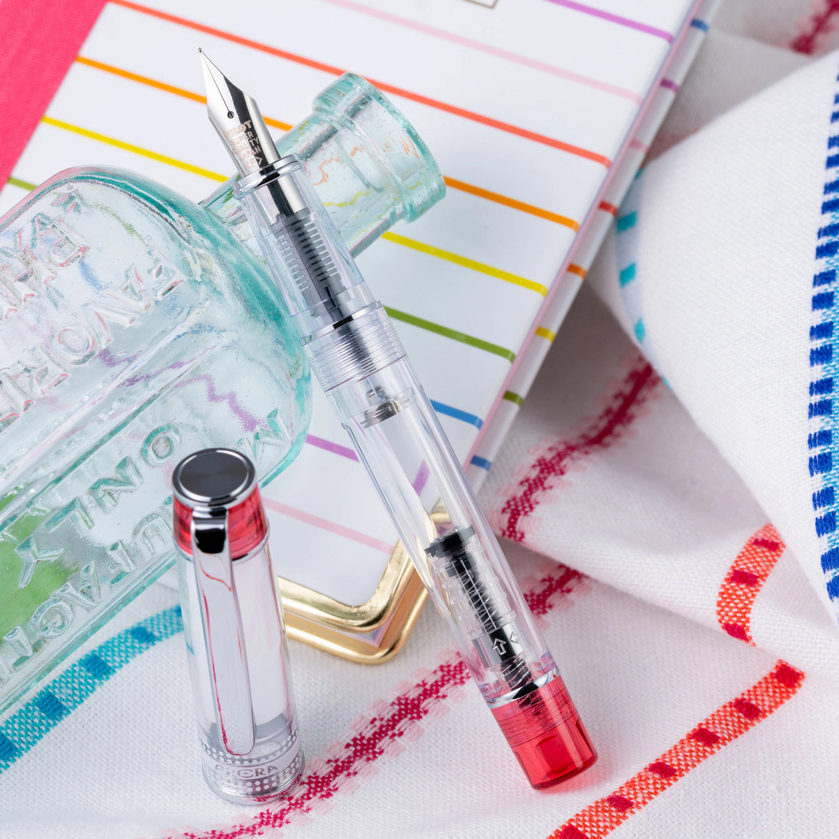 Pilot Prera Fountain Pen Translucent - Red