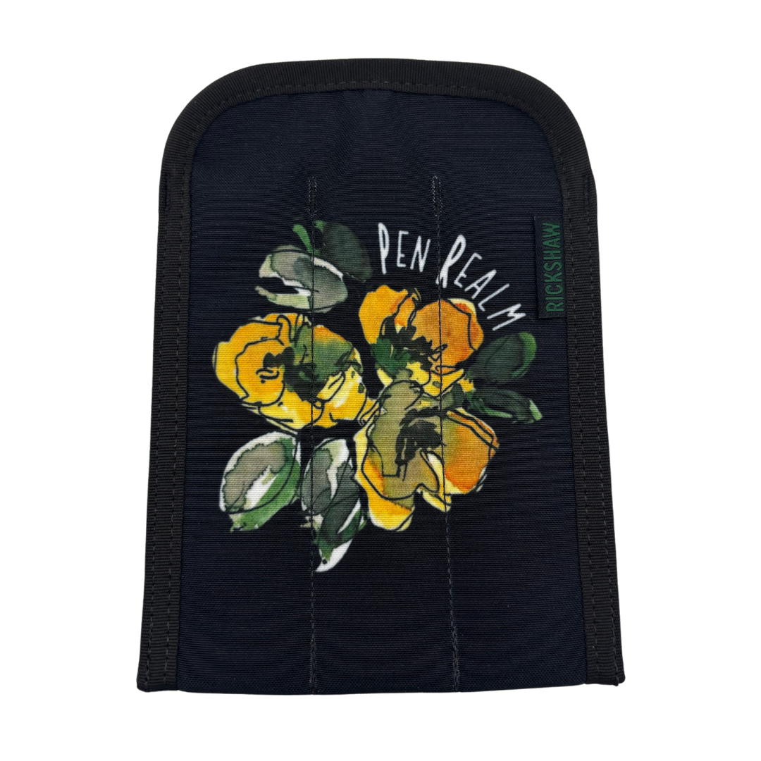 Rickshaw Bagworks - Carola on Black Flowers