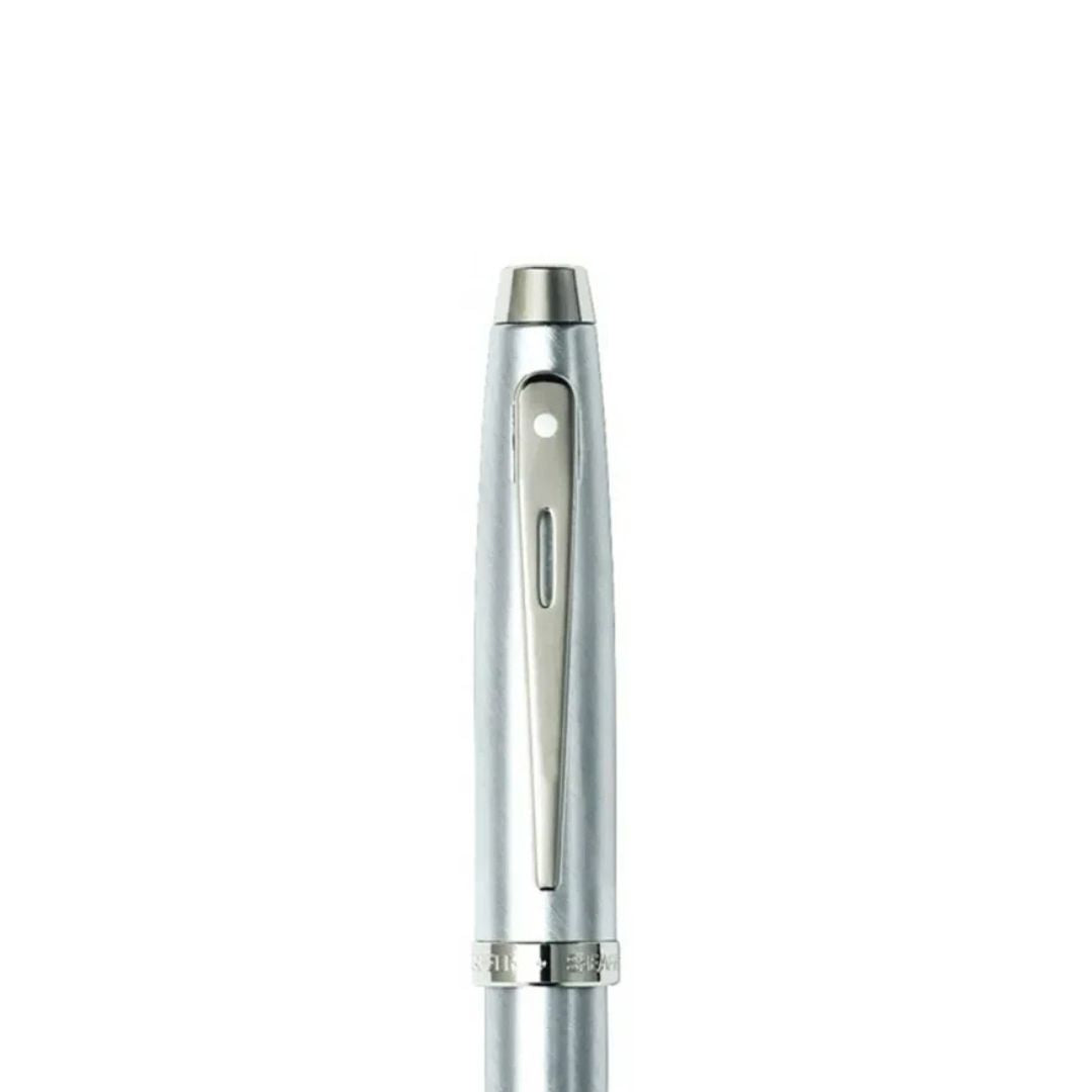 Sheaffer 100 Brushed Chrome Fountain Pen