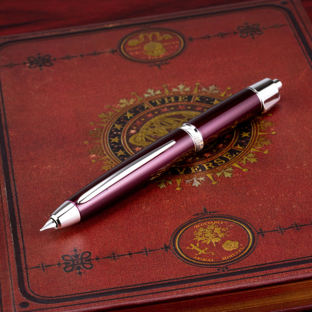 Pilot Vanishing Point LS Fountian Pen - Burgundy & Rhodium