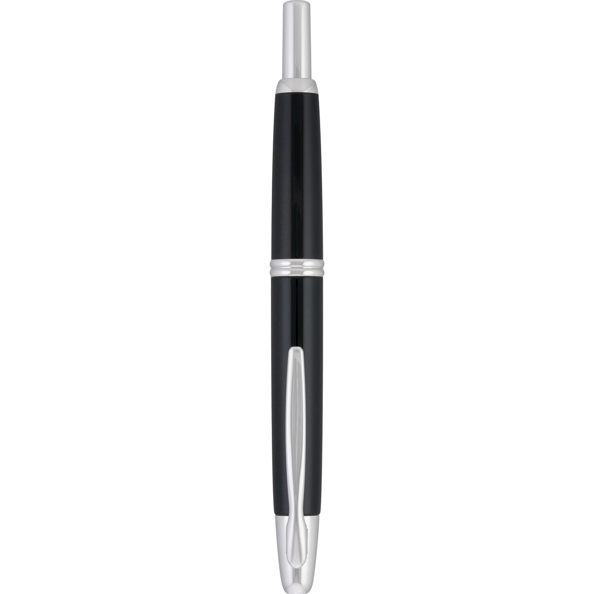 Pilot Vanishing Point Fountain Pen - Black & Rhodium