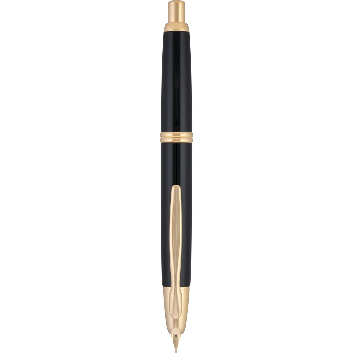 Pilot Vanishing Point Fountain Pen - Black & Gold