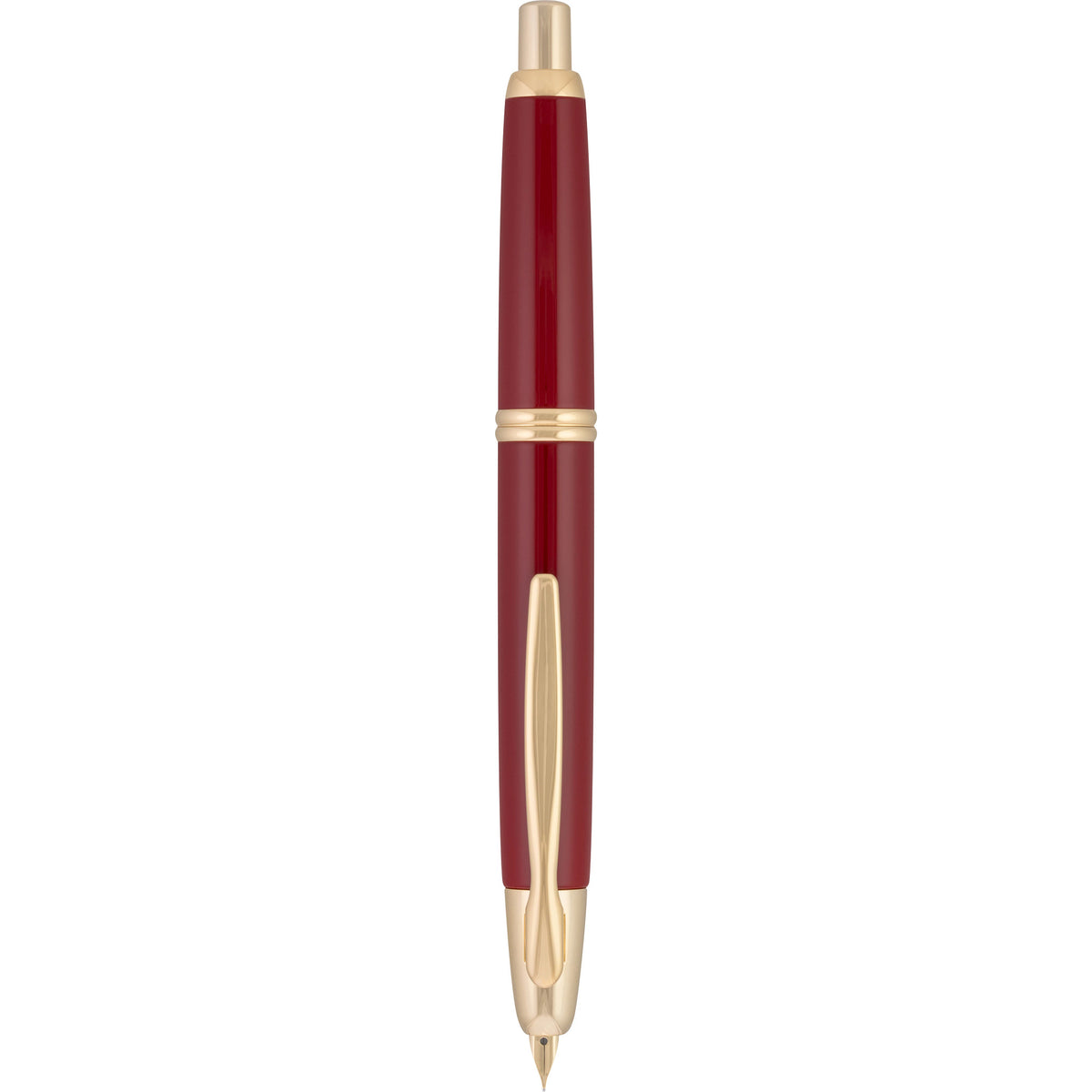 Pilot Vanishing Point Fountain Pen - Red & Gold