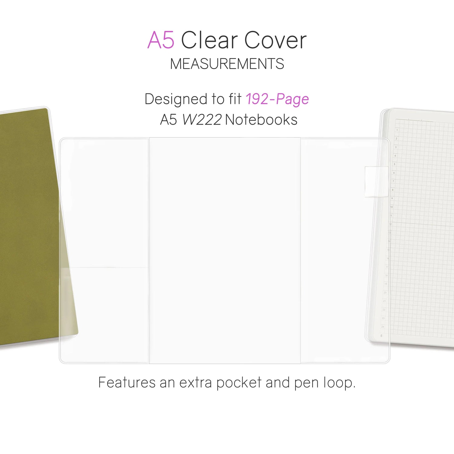 Wonderland222 - Vinyl Clear Cover - 192 Page Notebook