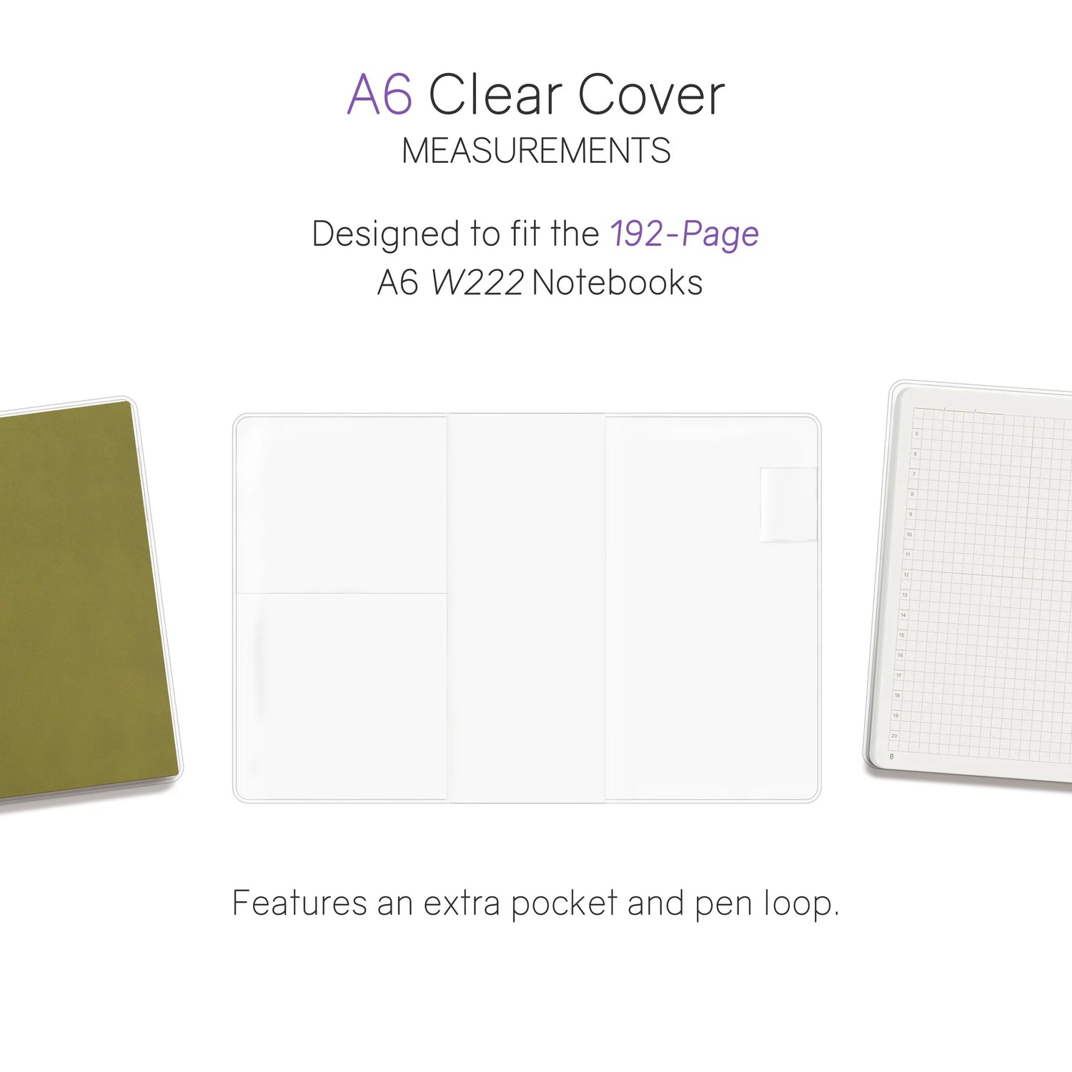 Wonderland222 - Vinyl Clear Cover - 192 Page Notebook