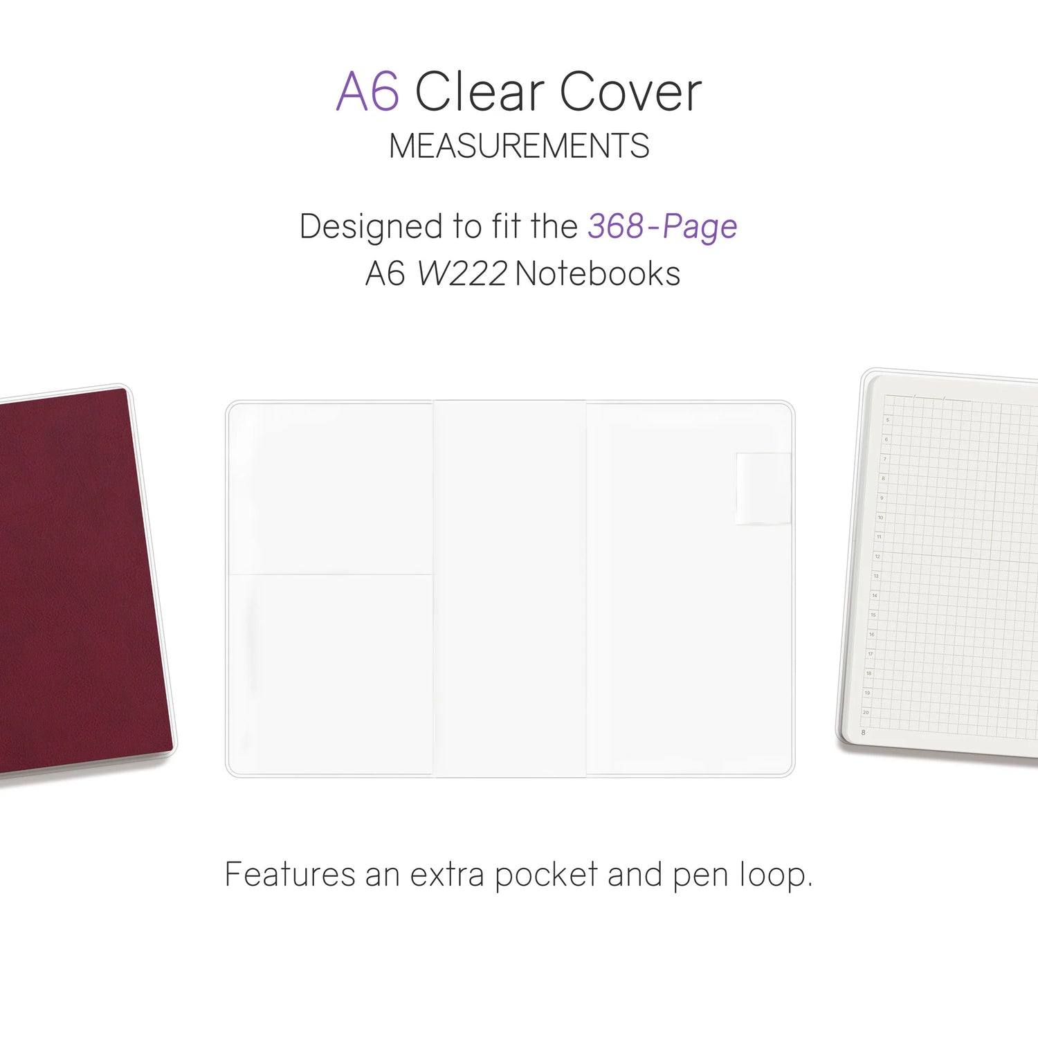 Wonderland222 - Vinyl Clear Cover - 368 Page Notebook