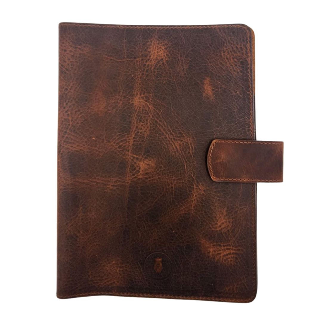 Eng Leather Co. A5 Leather Notebook Cover - Dark Toscano