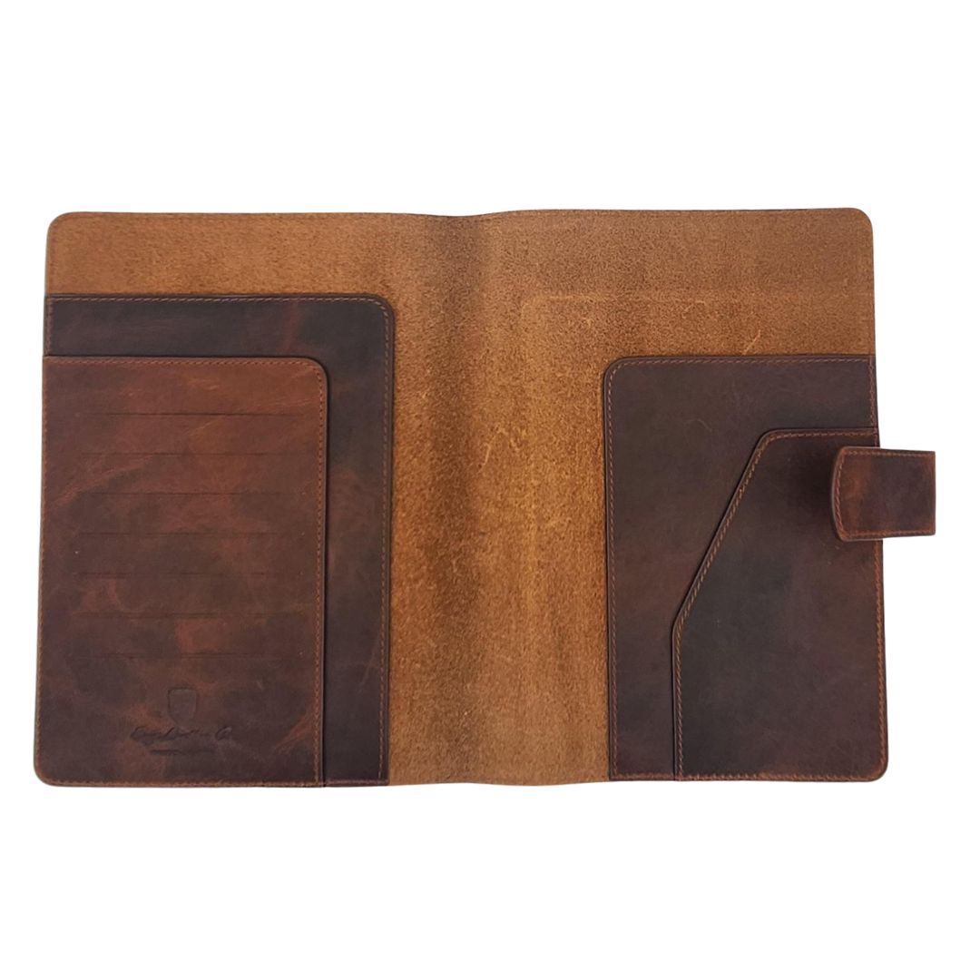 Eng Leather Co. A5 Leather Notebook Cover - Dark Toscano