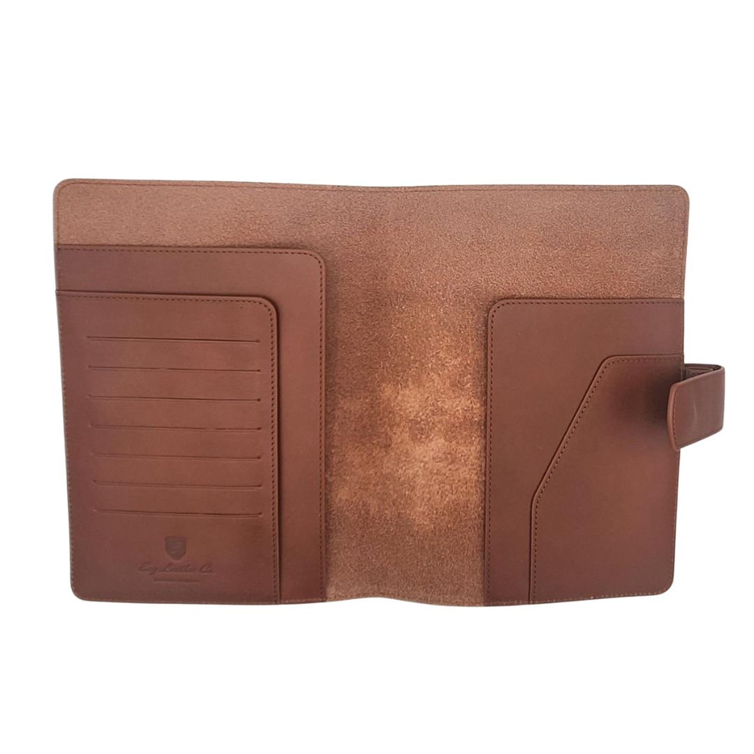 Eng Leather Co. A5 Leather Notebook Cover - Brown