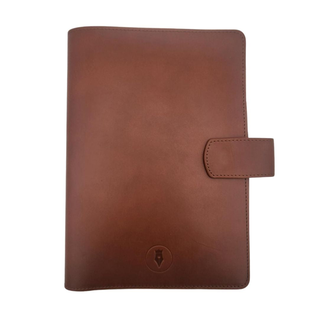 Eng Leather Co. A5 Leather Notebook Cover - Brown