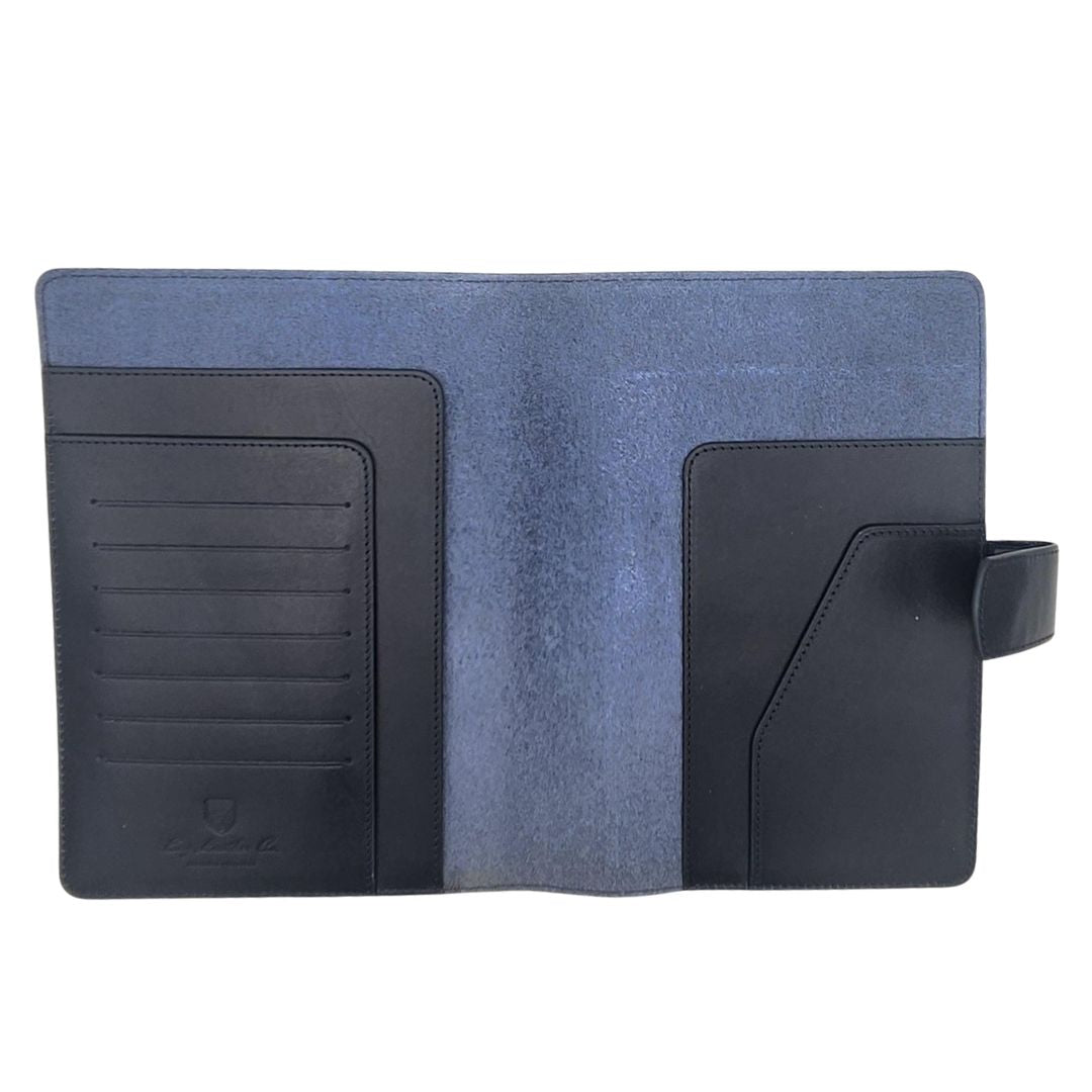 Eng Leather Co. A5 Leather Notebook Cover - Navy Blue