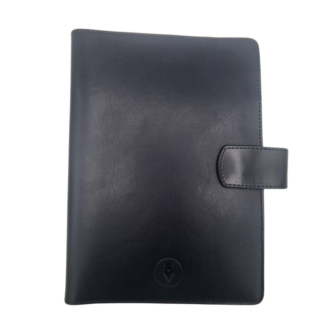 Eng Leather Co. A5 Leather Notebook Cover - Navy Blue