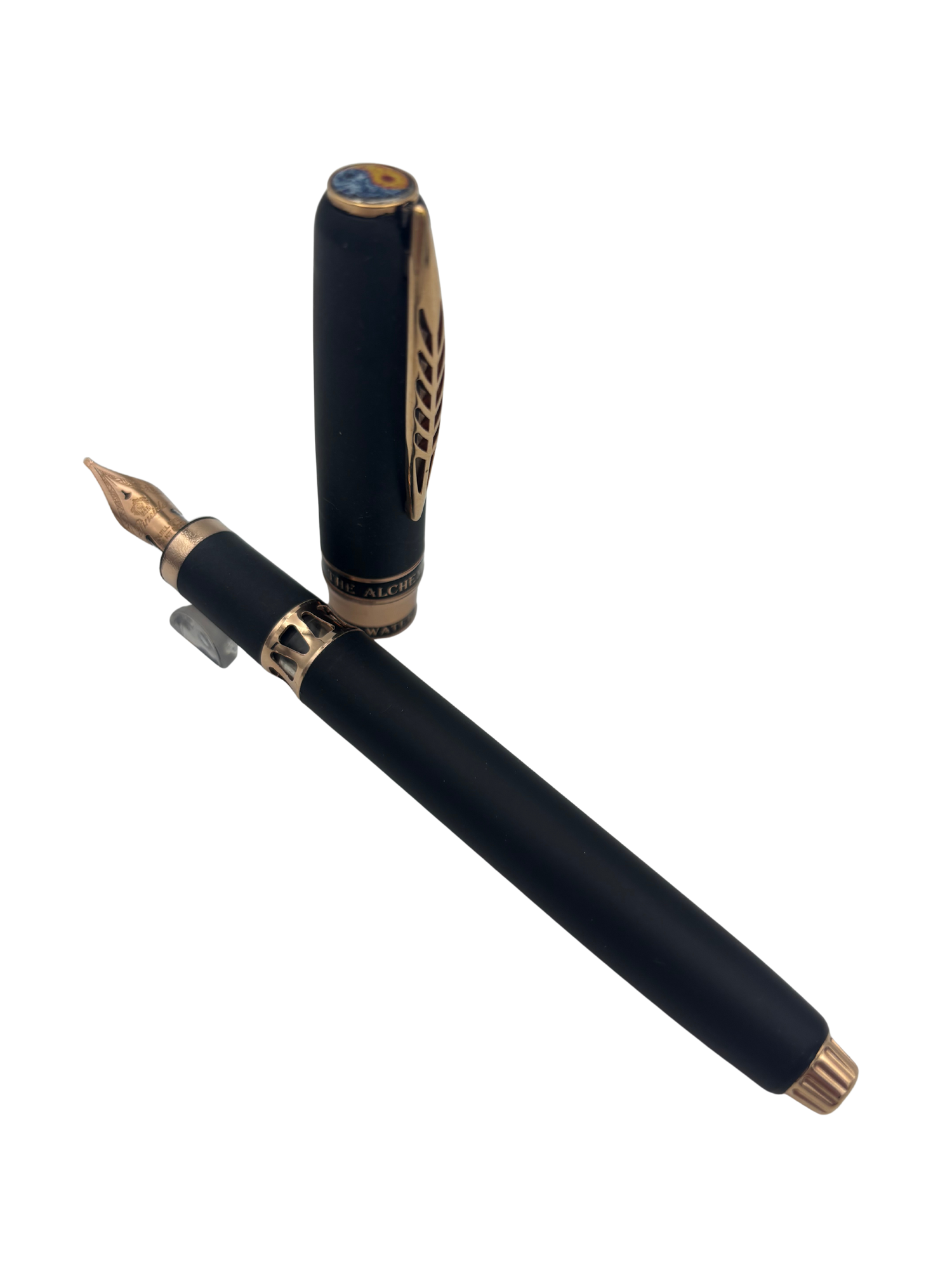 Pineider The Alchemist Stomboli Black - 14k Stub Quill Nib - Pre-Owned