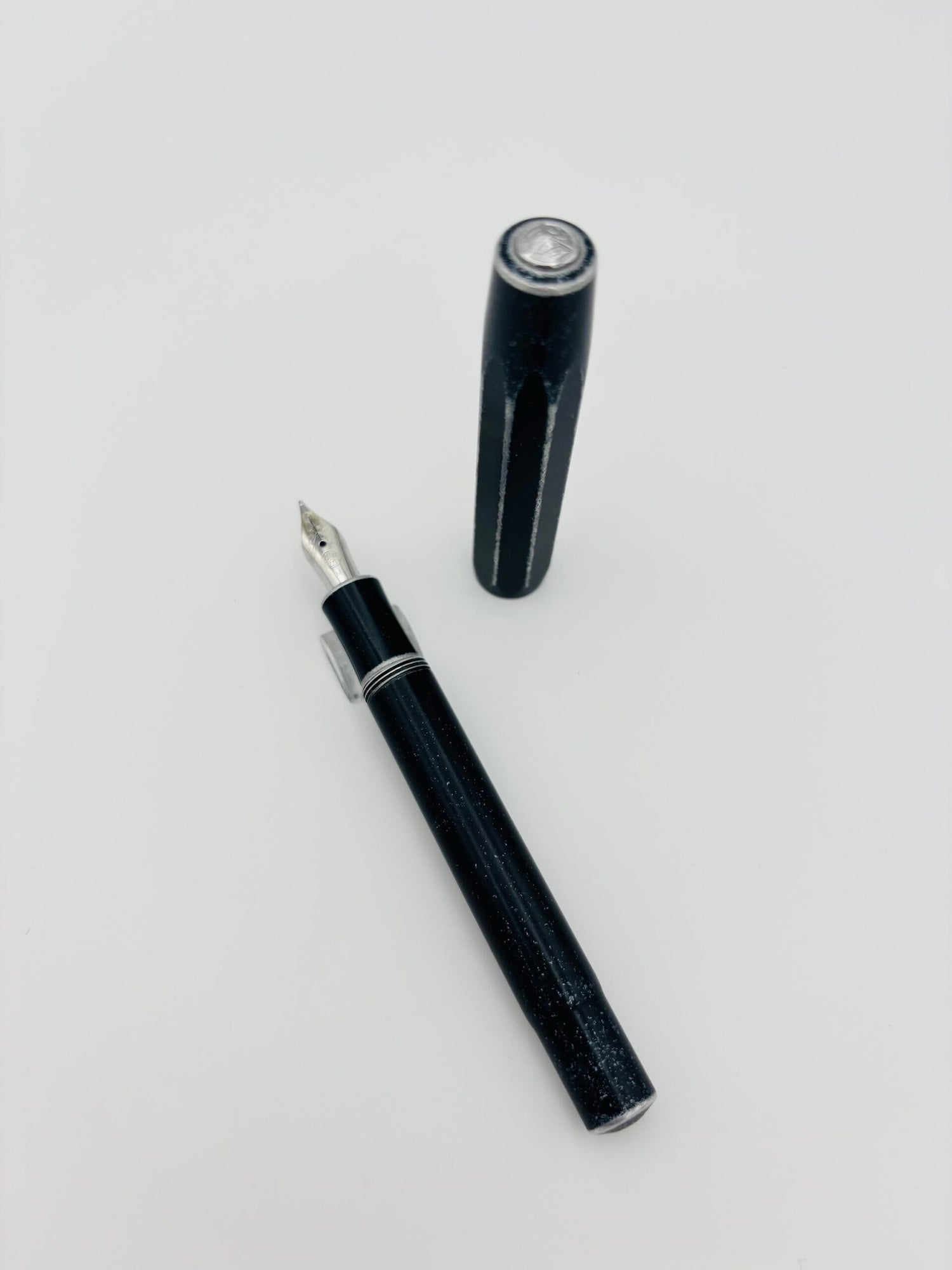 Kaweco Sport AL Stonewashed Black - Medium Steel Nib